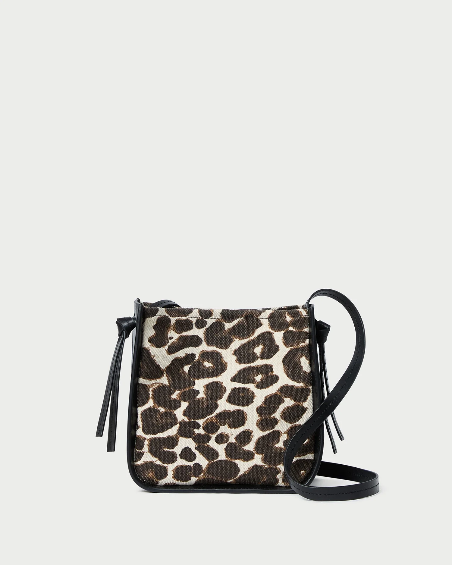 Loeffler Randall - Avalon Leopard/Black Canvas Crossbody
