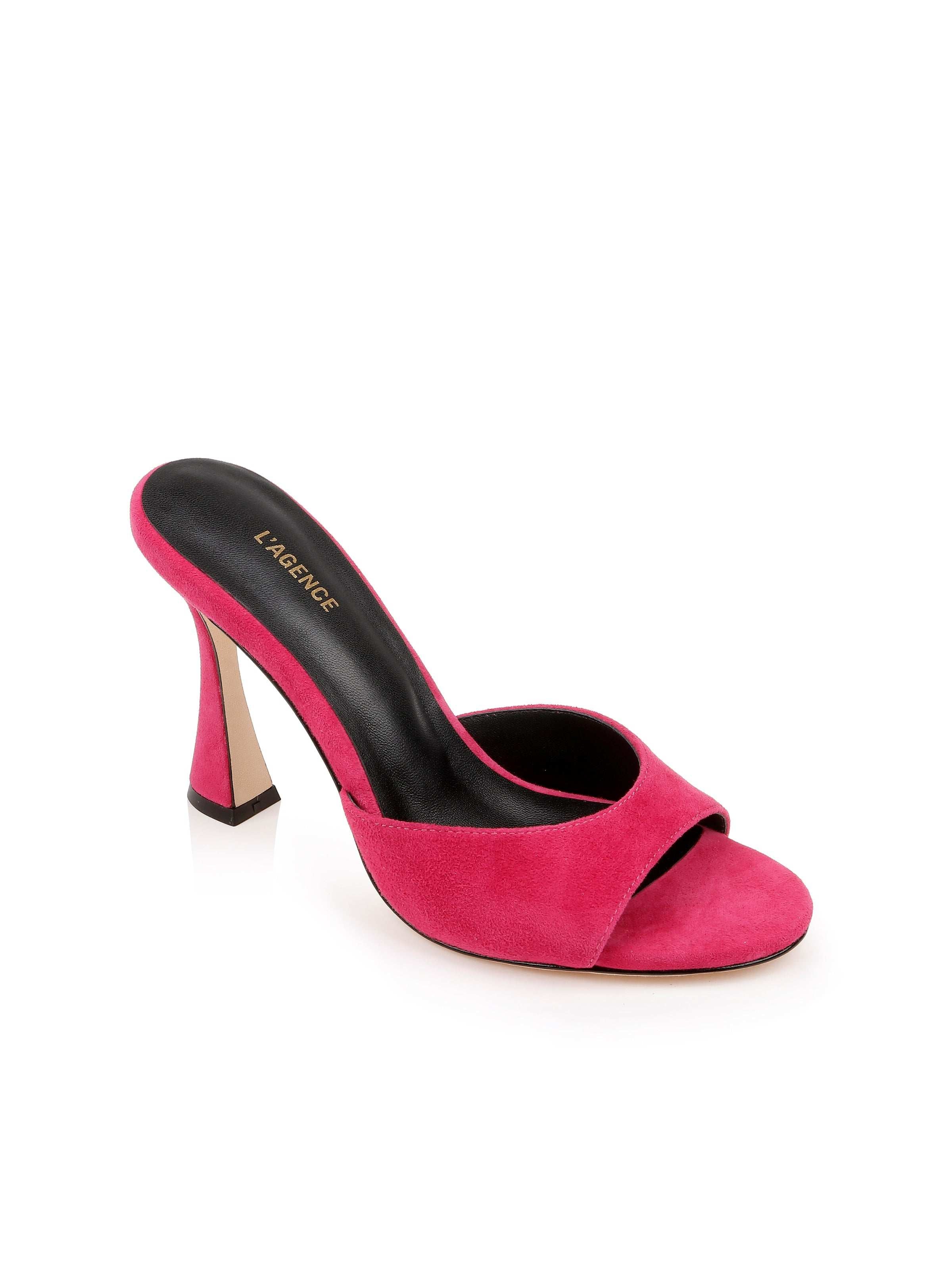 L'AGENCE - Avery Suede Open - Toe Mule - Image 2