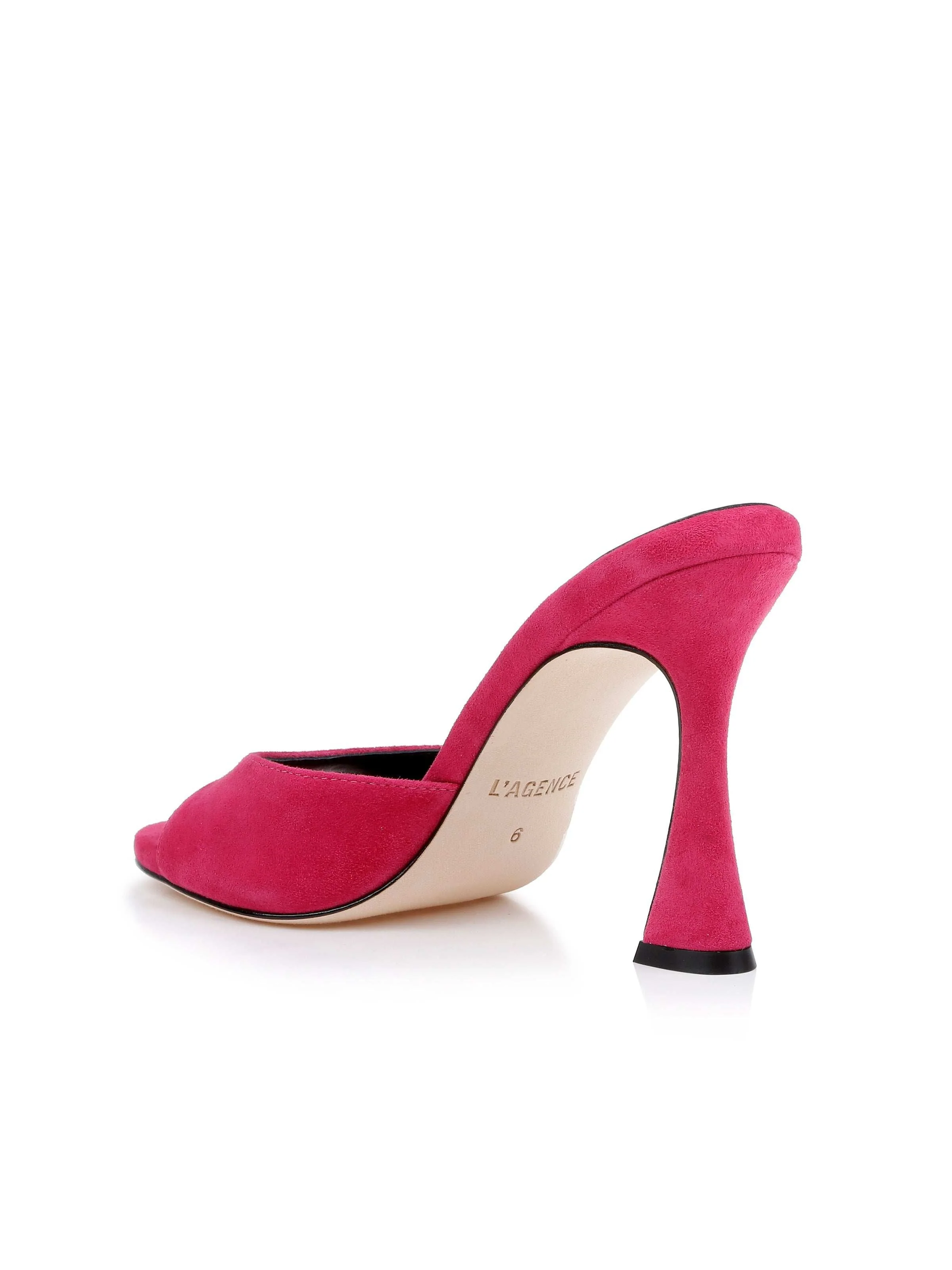 L'AGENCE - Avery Suede Open - Toe Mule - Image 7