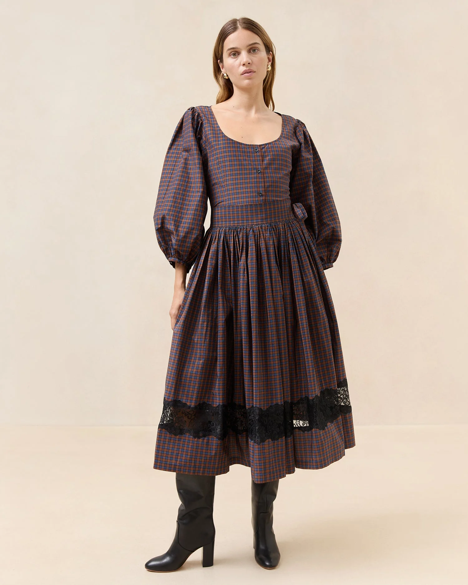 Loeffler Randall - Aylee Lace Inlay Skirt