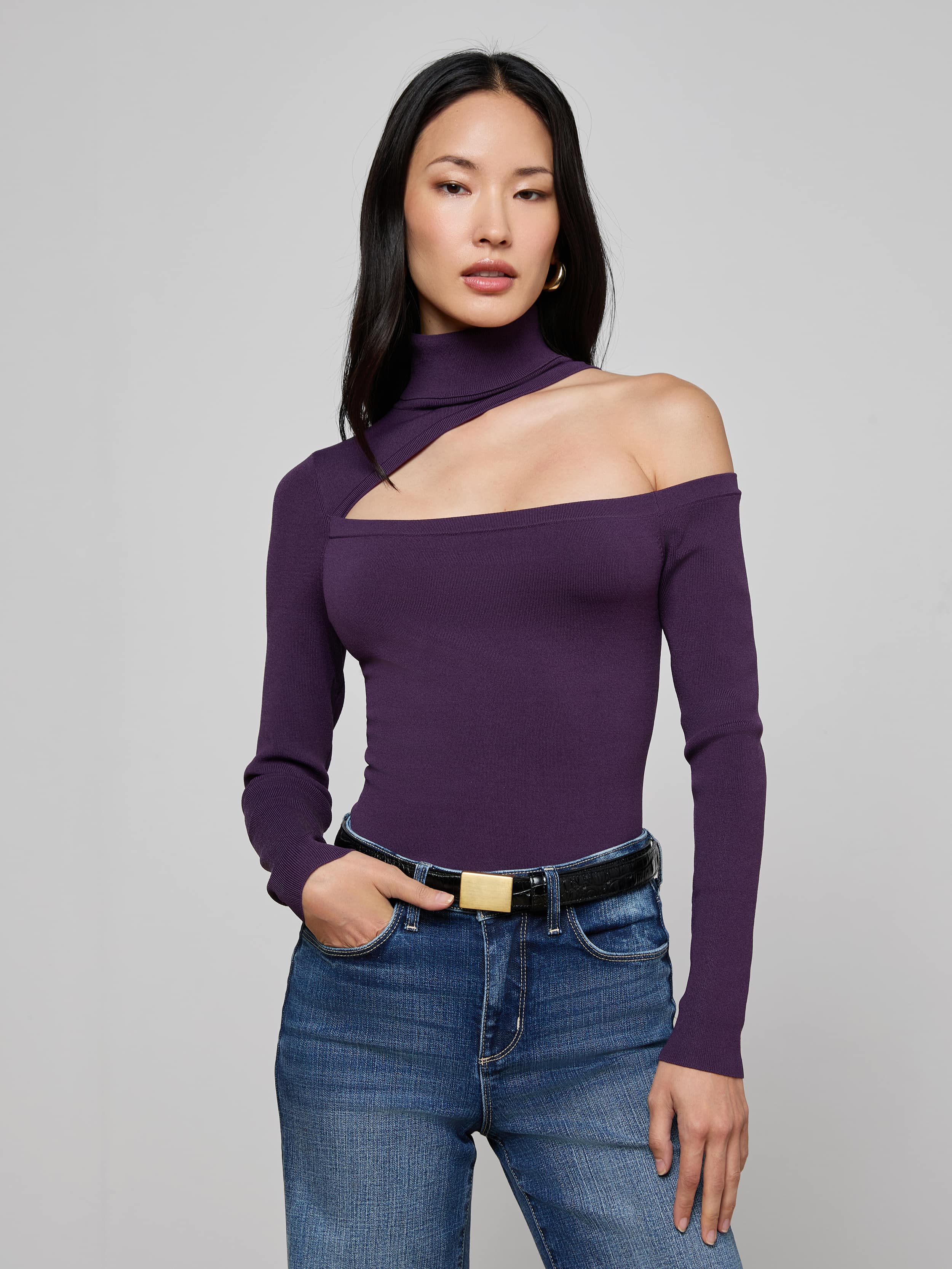 L'AGENCE - Azia Cutout Knit Top