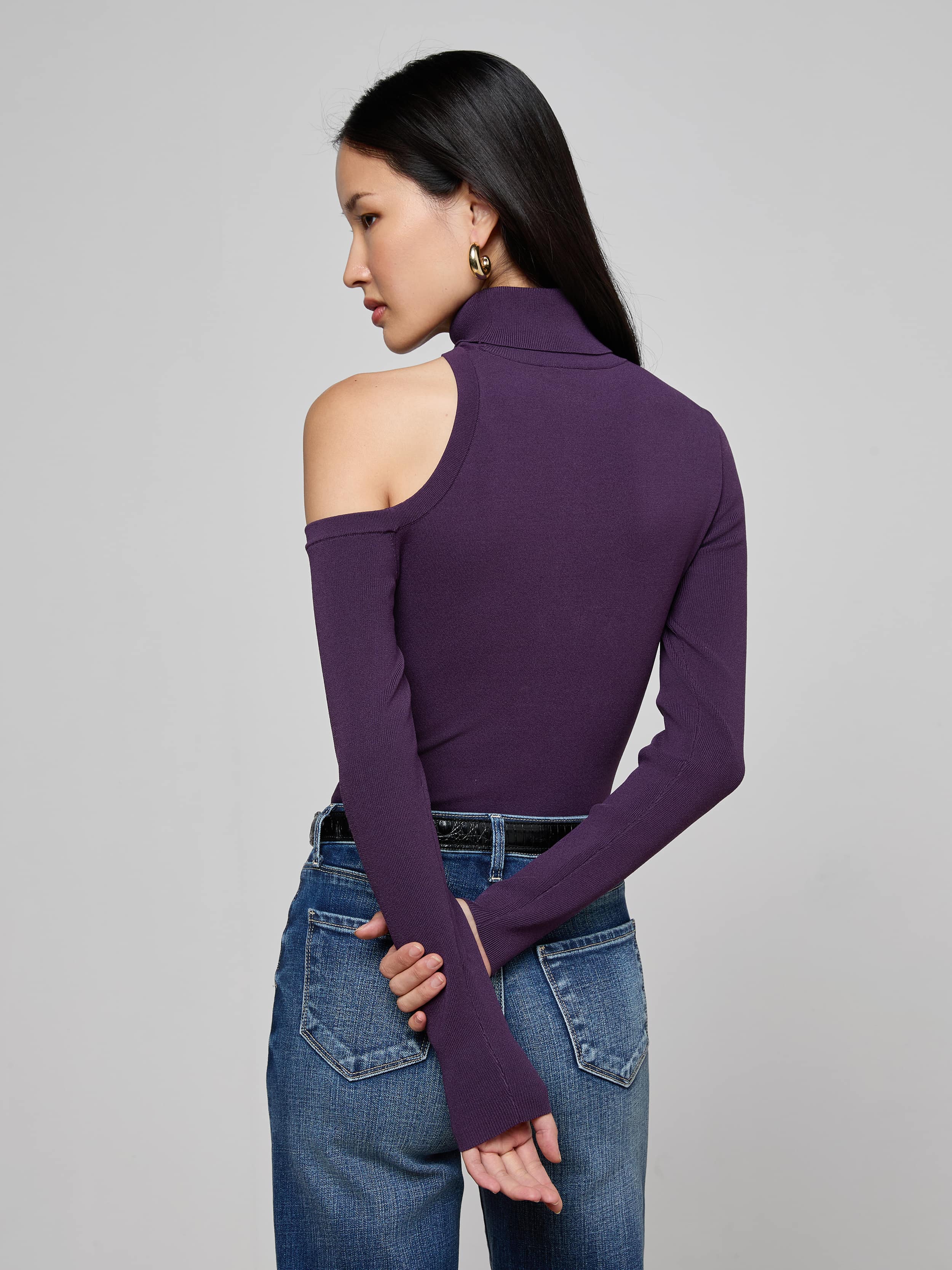 L'AGENCE - Azia Cutout Knit Top - Image 4