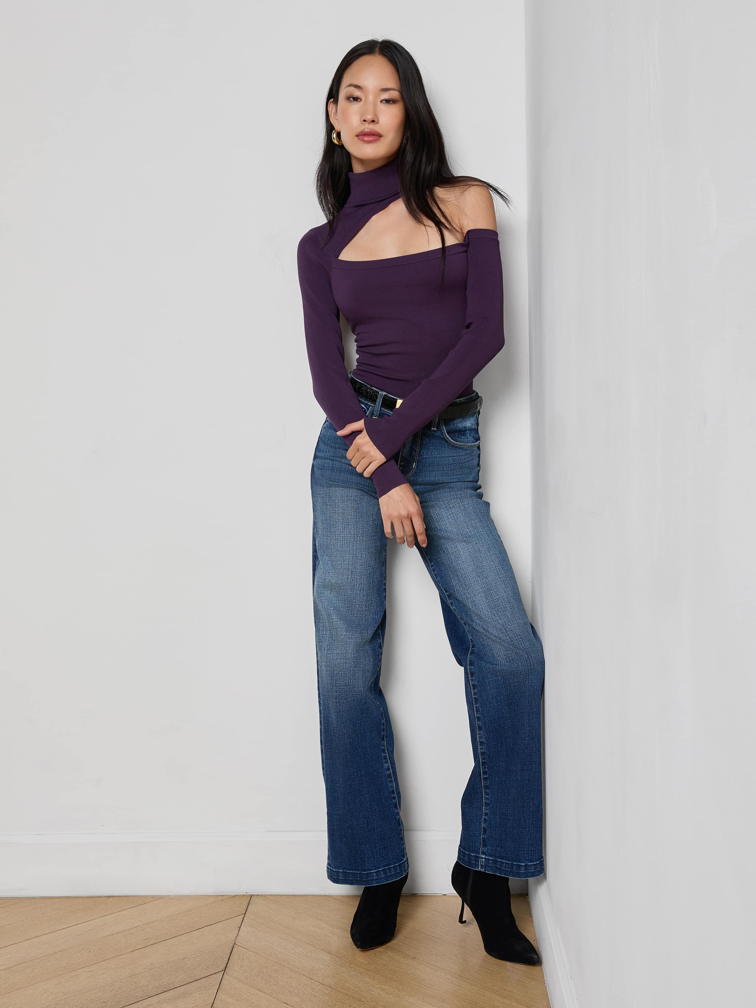 L'AGENCE - Azia Cutout Knit Top - Image 5