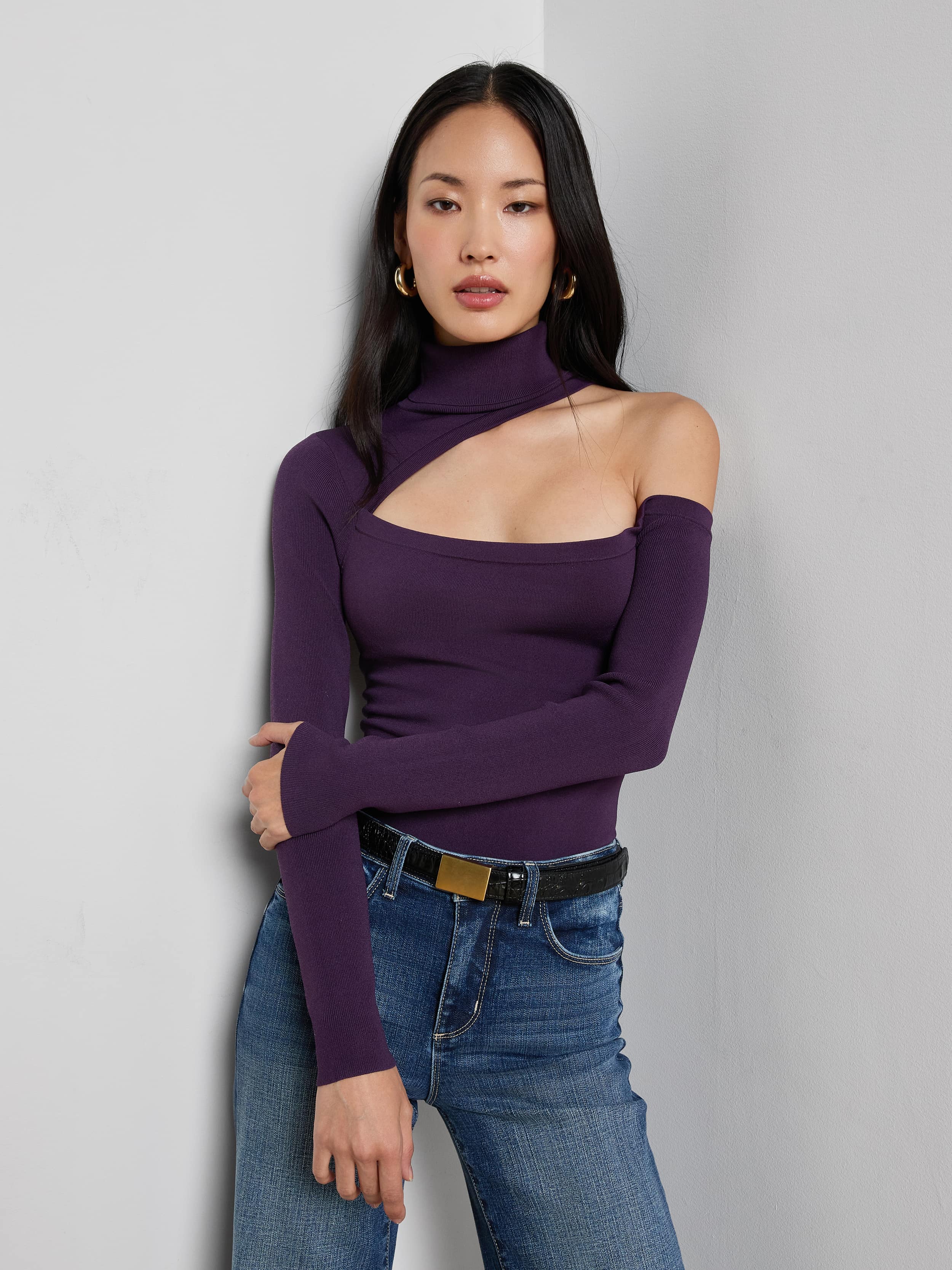 L'AGENCE - Azia Cutout Knit Top - Image 6