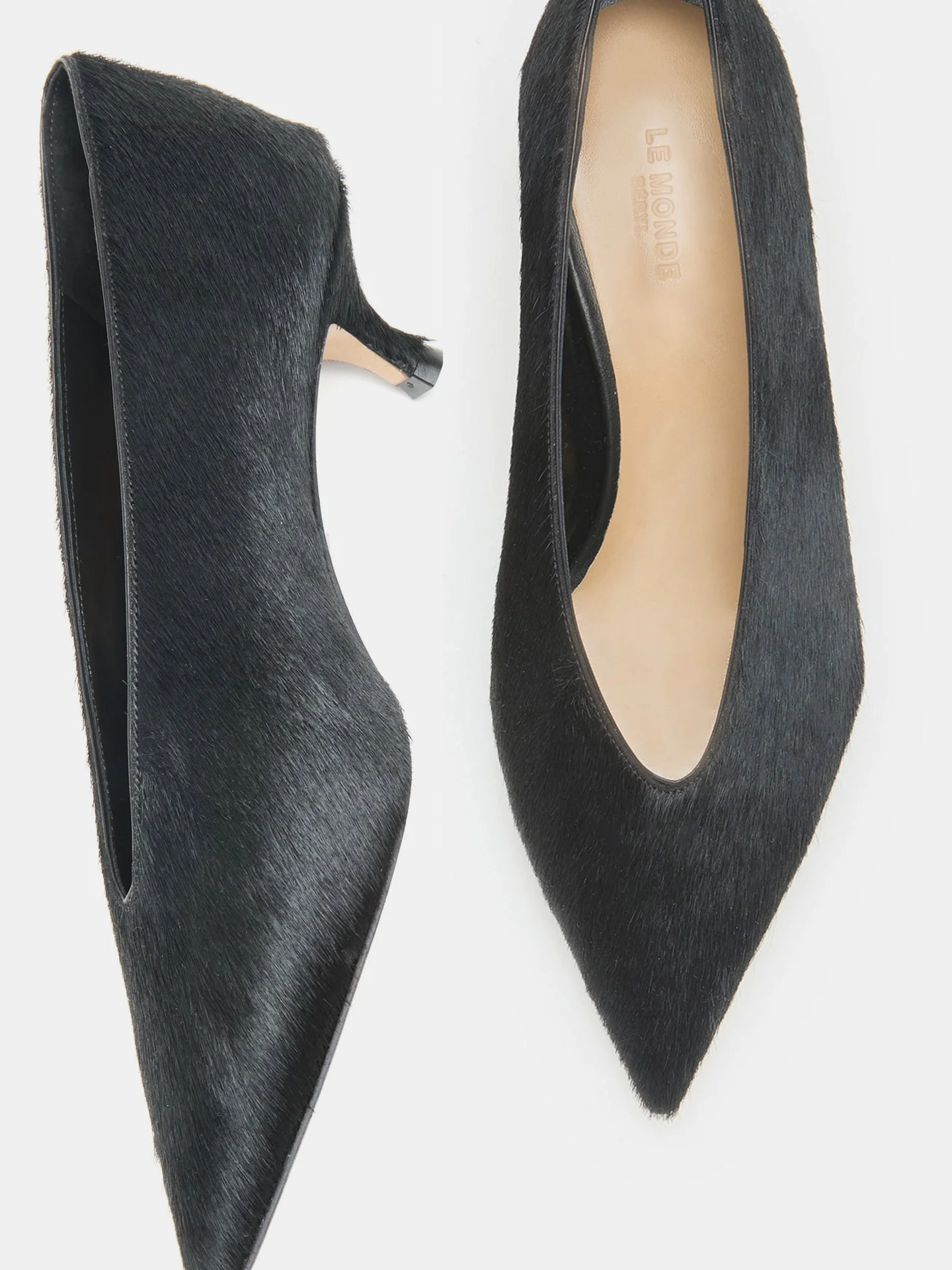 Le Monde Beryl - Babouche Kitten / Black Calf Hair - Image 4