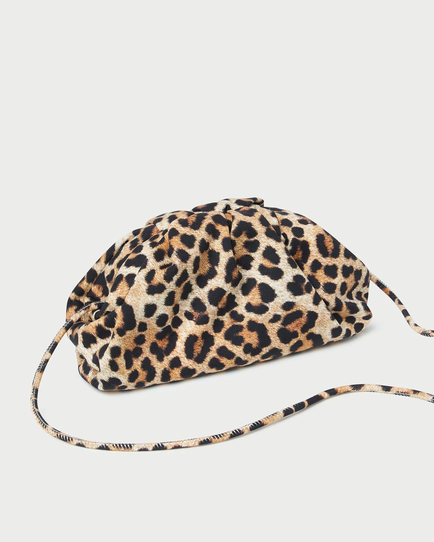 Loeffler Randall - Bailey Leopard Jersey Dome Clutch - Image 3