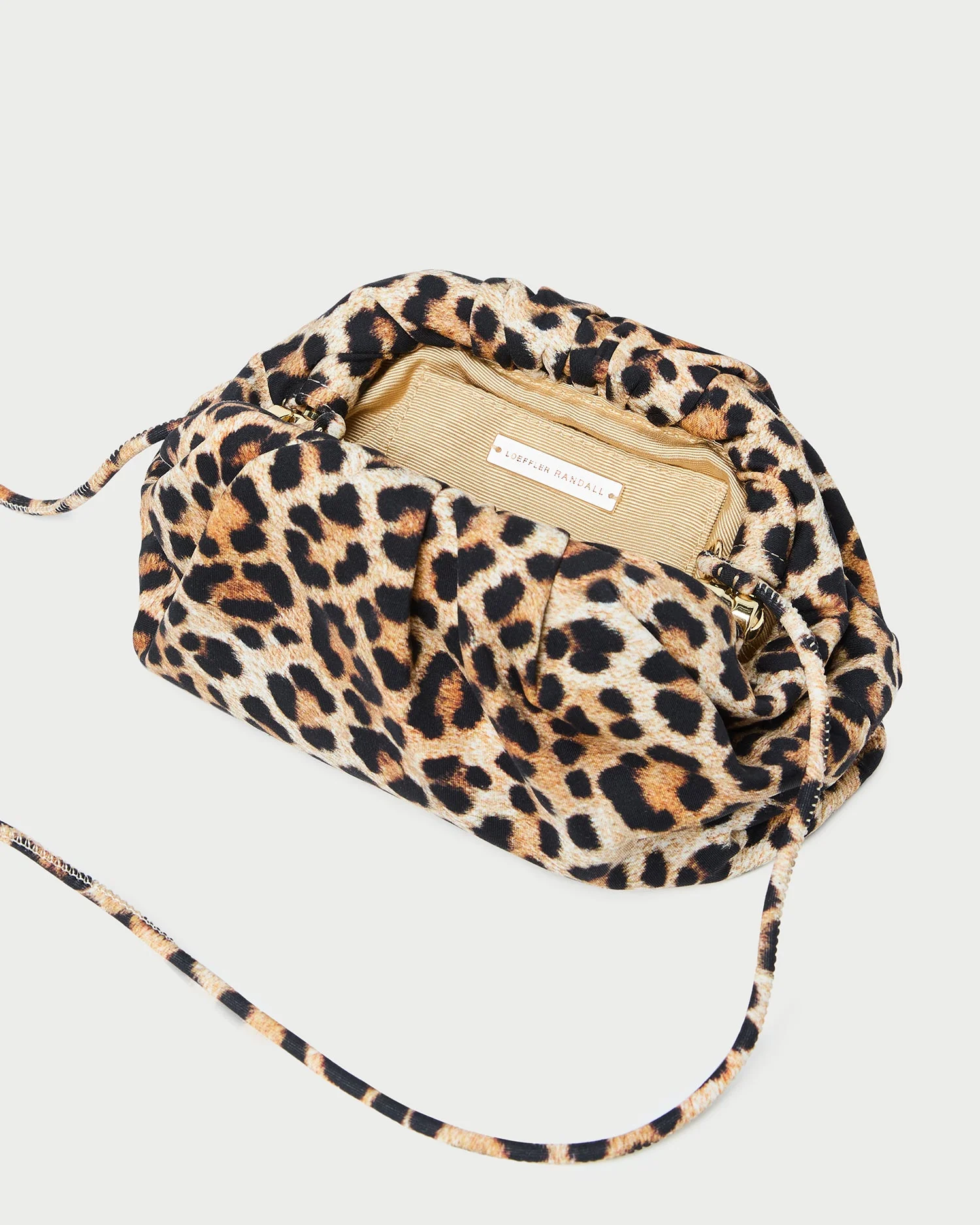 Loeffler Randall - Bailey Leopard Jersey Dome Clutch - Image 4
