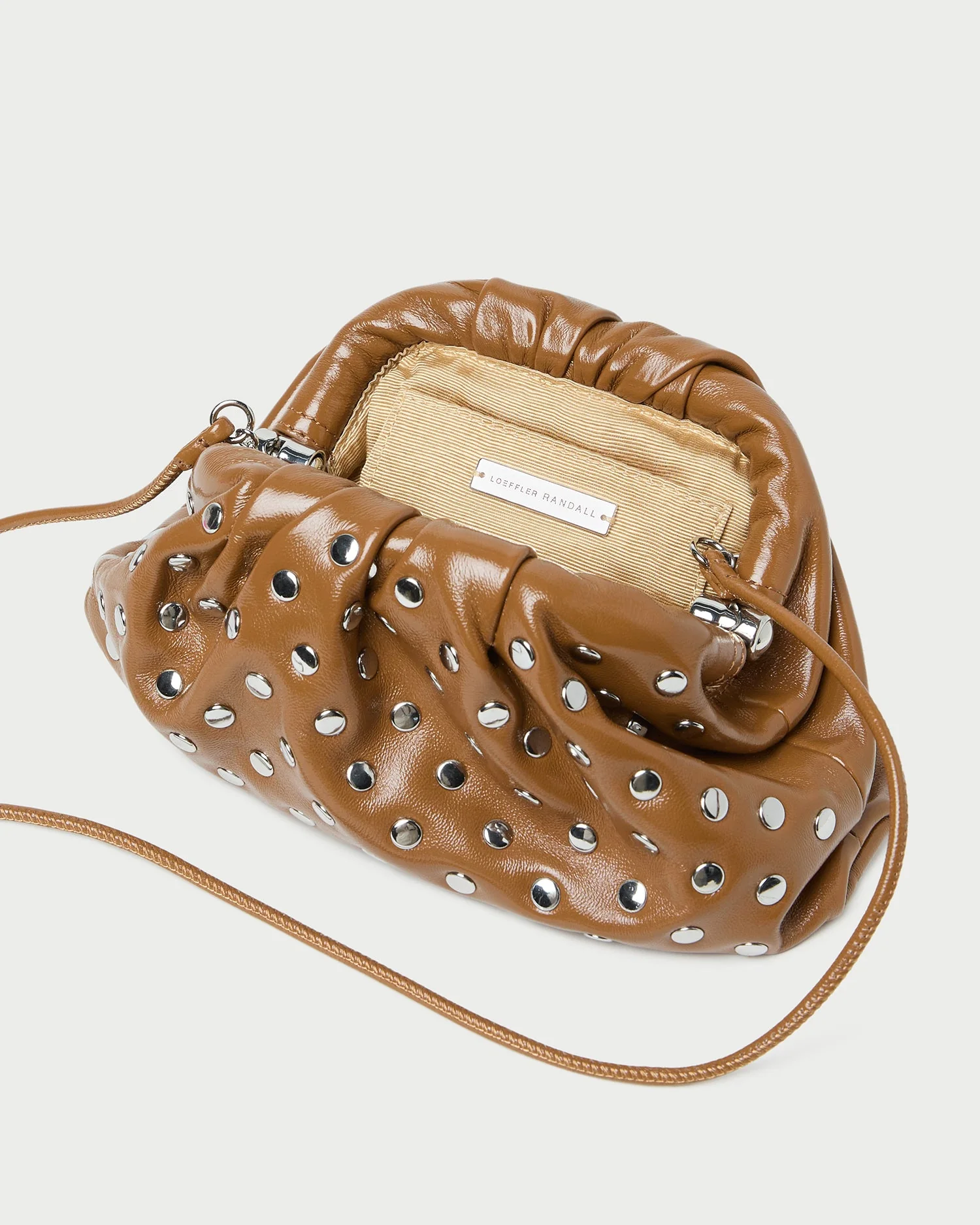Loeffler Randall - Bailey Safari/Silver Leather Dome Clutch - Image 3