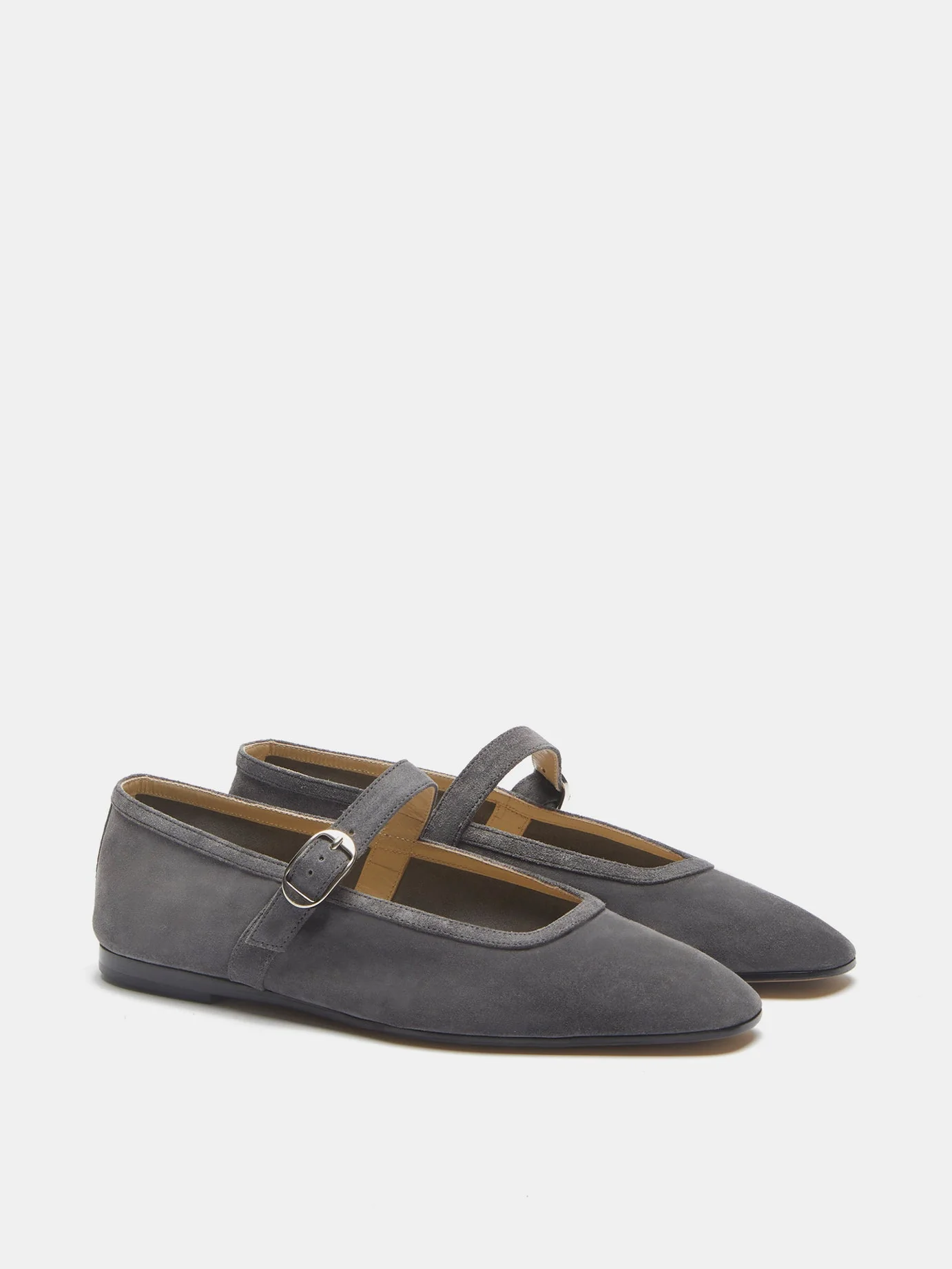 Le Monde Beryl - Ballet Mary Jane / Anthracite Suede - Image 2