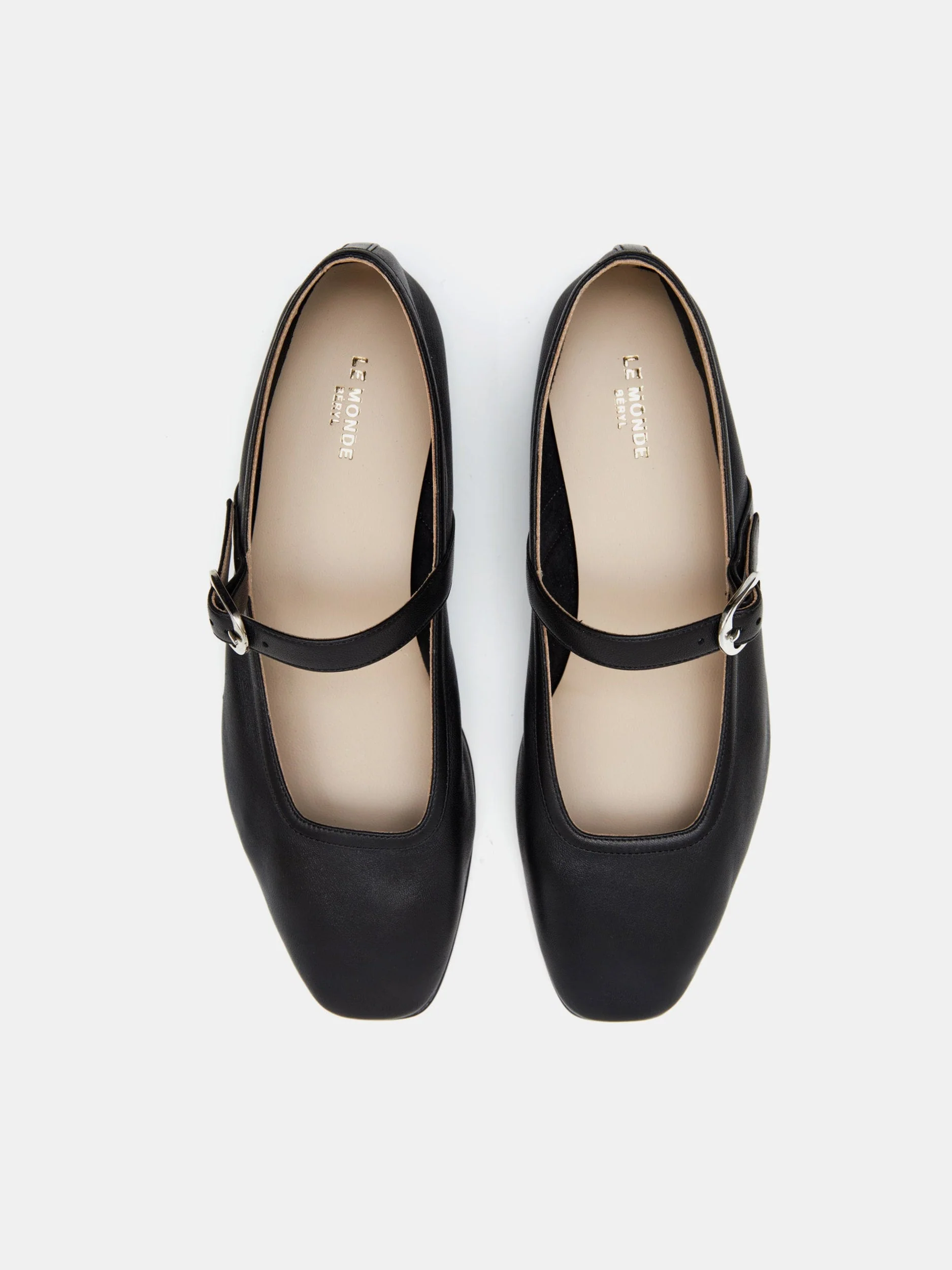 Le Monde Beryl - Ballet Mary Jane / Black Leather - Image 2