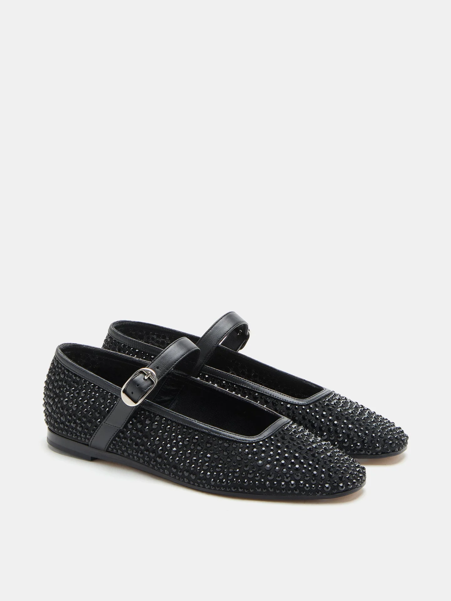Le Monde Beryl - Ballet Mary Jane / Black Mesh Crystal - Image 2
