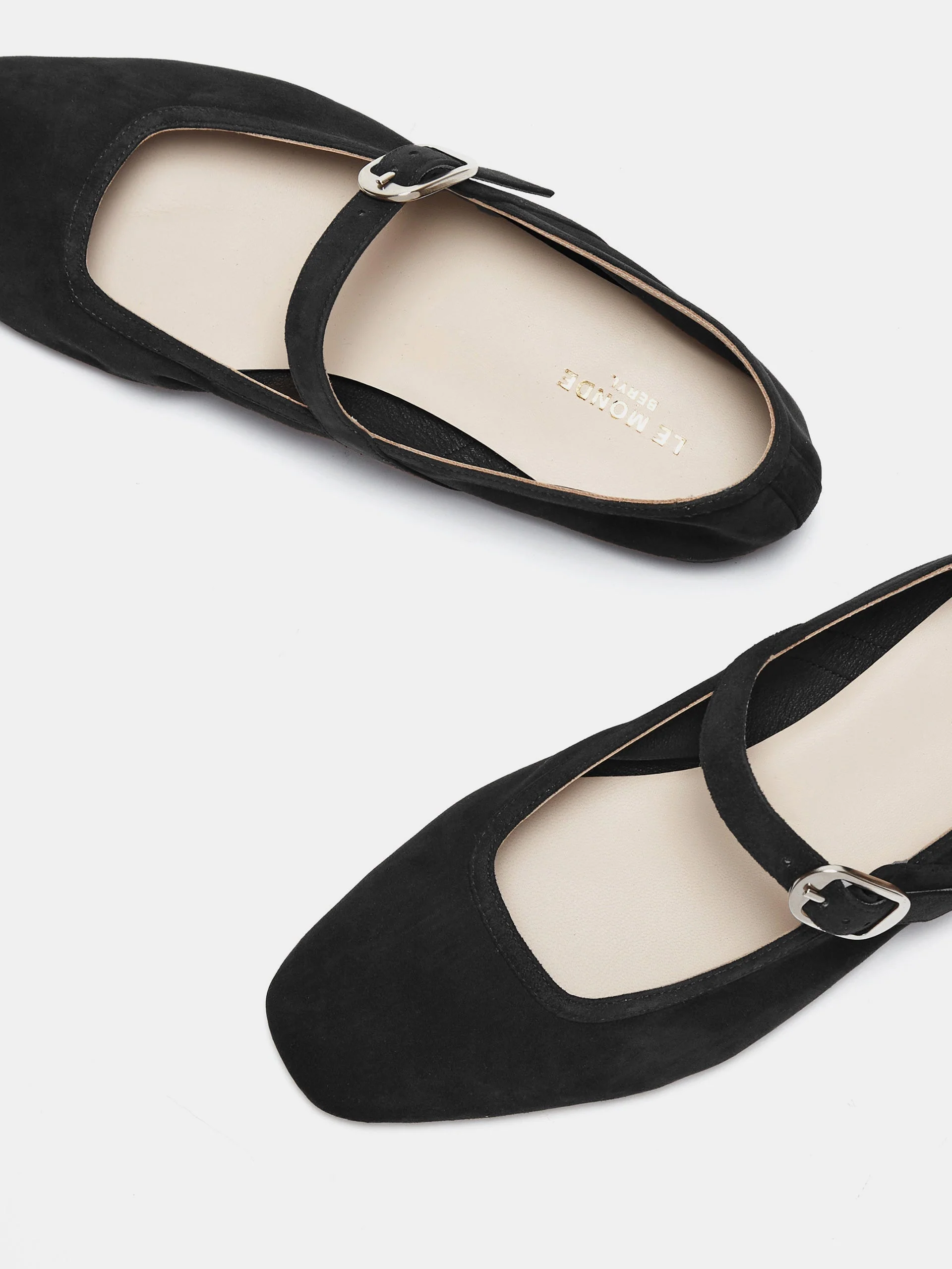 Le Monde Beryl - Ballet Mary Jane / Black Suede - Image 3