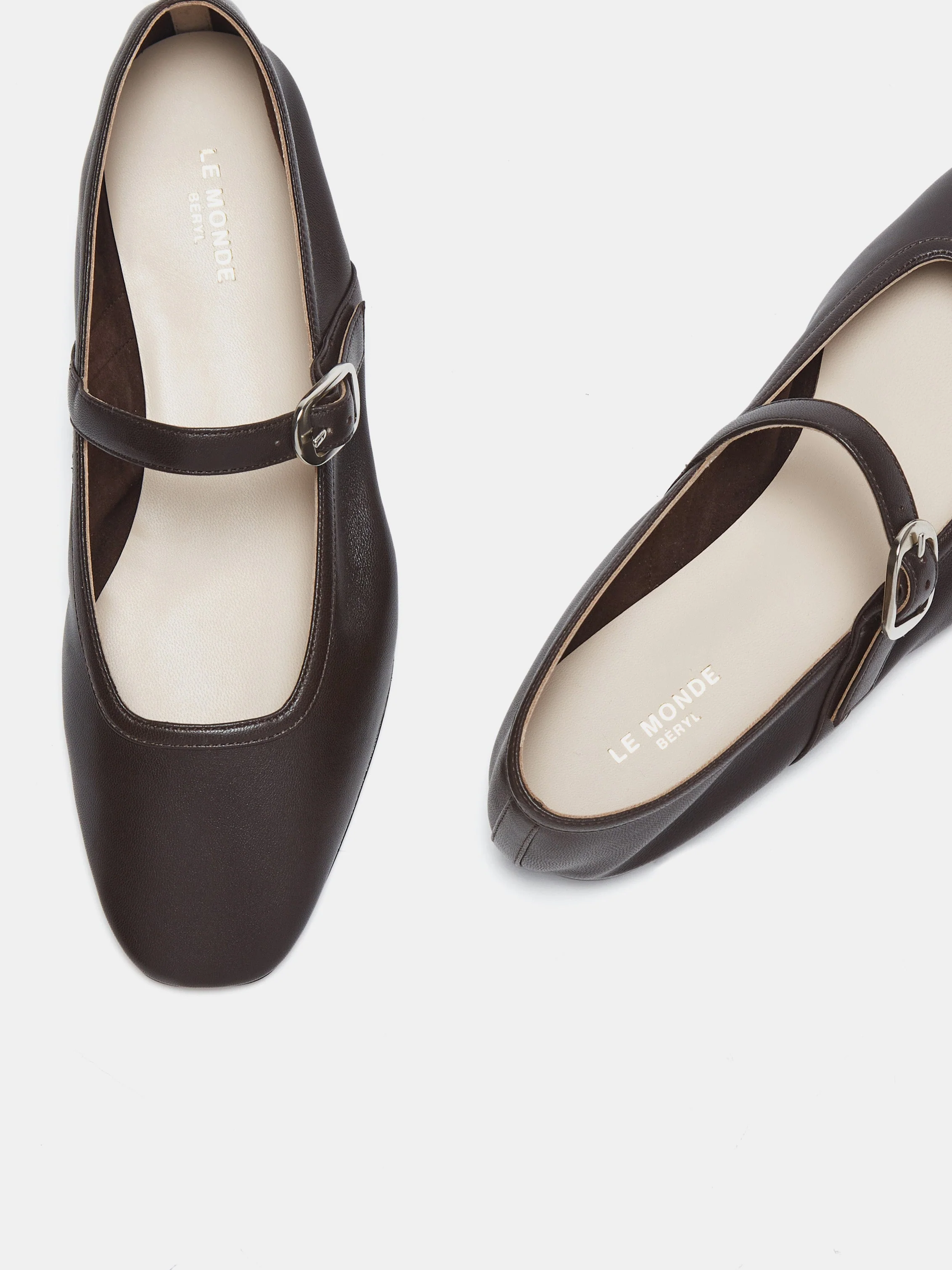 Le Monde Beryl - Ballet Mary Jane / Chocolate Leather - Image 3
