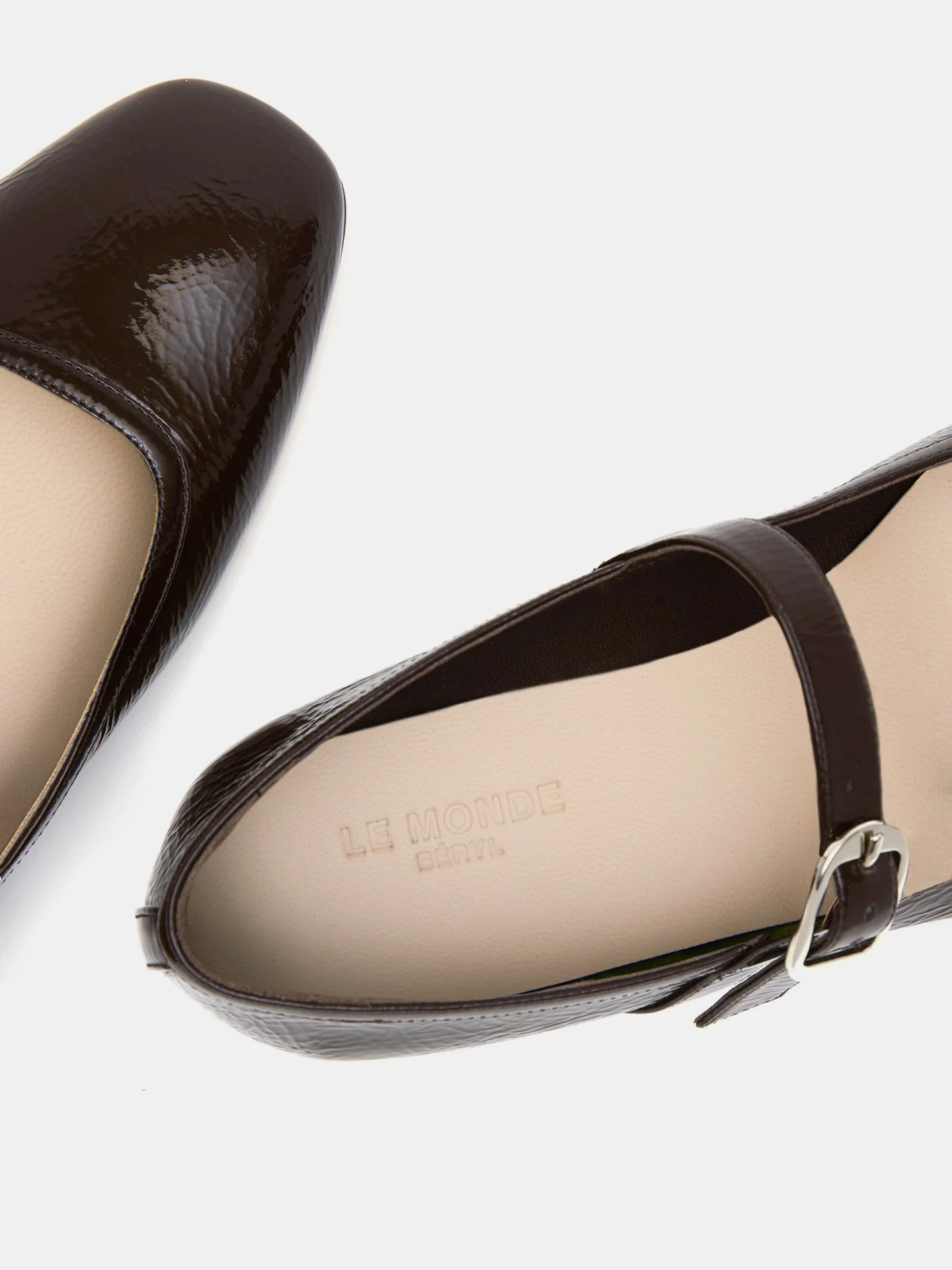 Le Monde Beryl - Ballet Mary Jane / Chocolate Patent Leather - Image 3