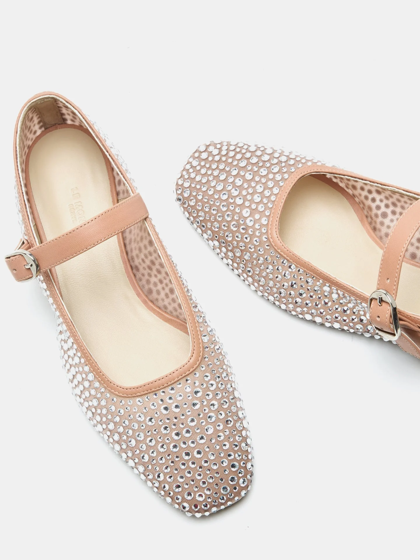 Le Monde Beryl - Ballet Mary Jane / Fawn Mesh Crystal - Image 4