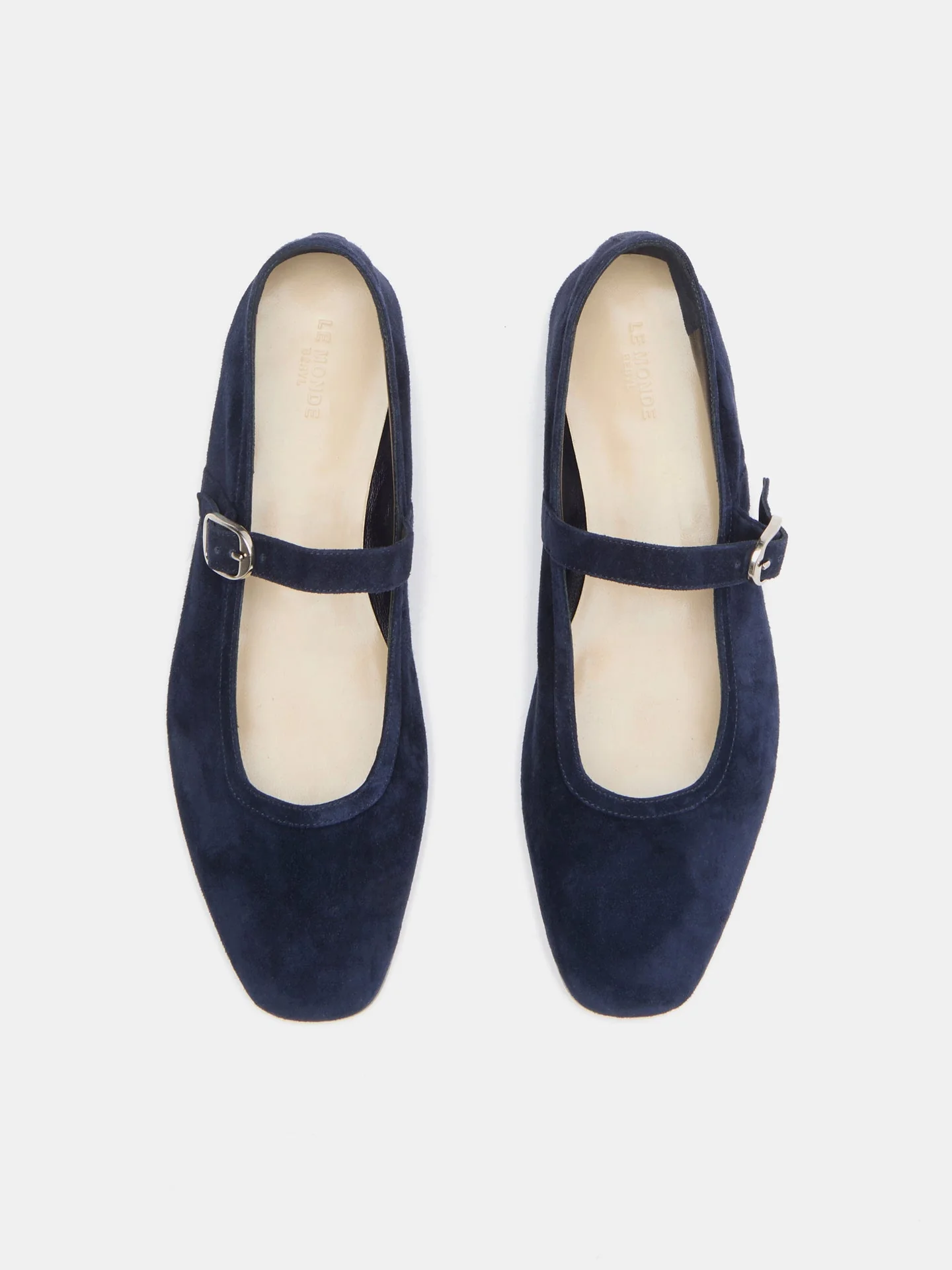 Le Monde Beryl - Ballet Mary Jane / Indigo Suede - Image 3