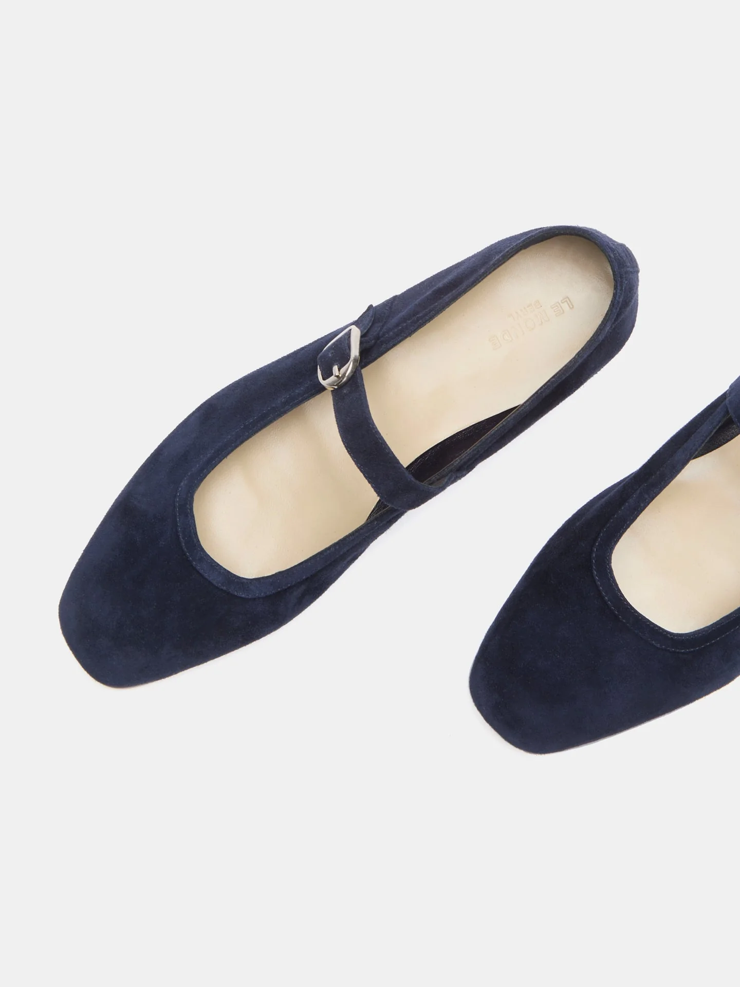 Le Monde Beryl - Ballet Mary Jane / Indigo Suede - Image 4