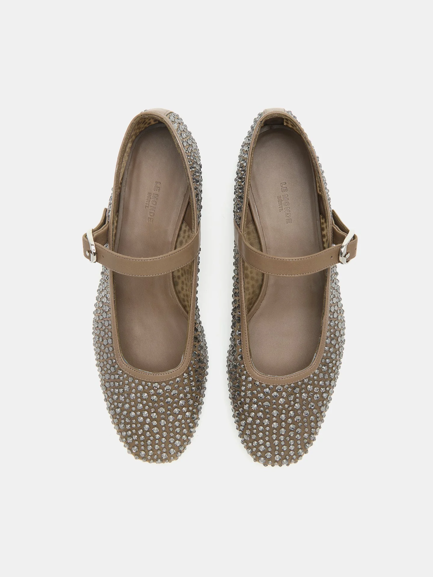 Le Monde Beryl - Ballet Mary Jane / Smoke Mesh Crystal - Image 3