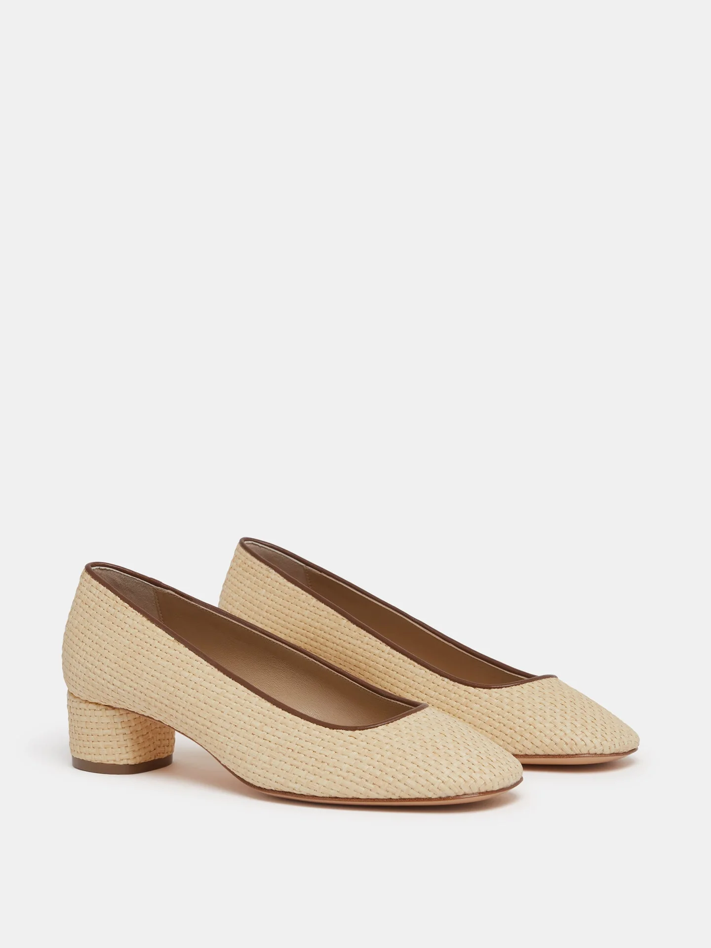Le Monde Beryl - Ballet Pump / Beige Raffia - Image 2