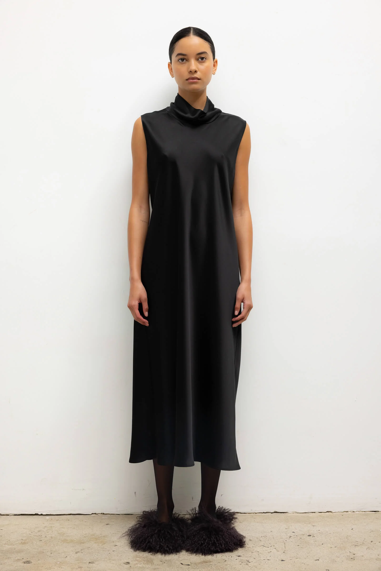 Leset - Barb Mock Neck Sleeveless Dress