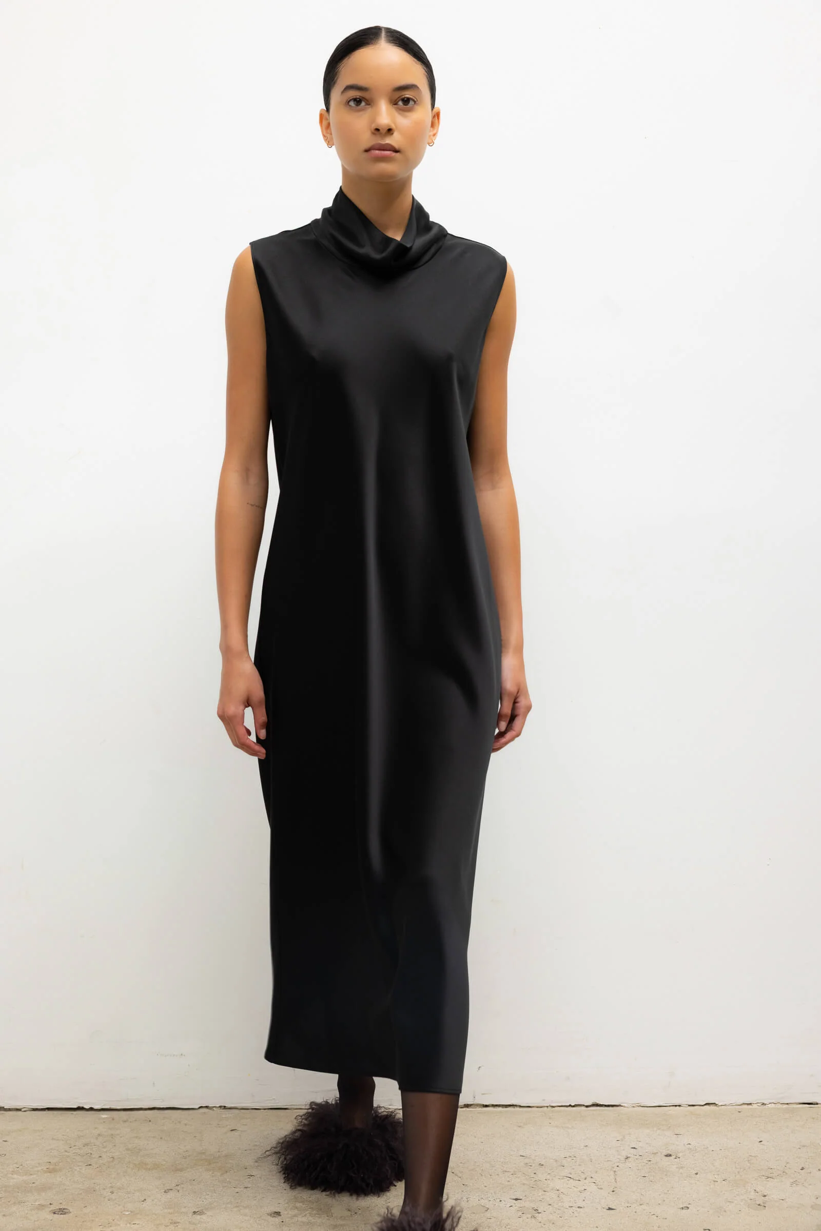 Leset - Barb Mock Neck Sleeveless Dress - Image 3