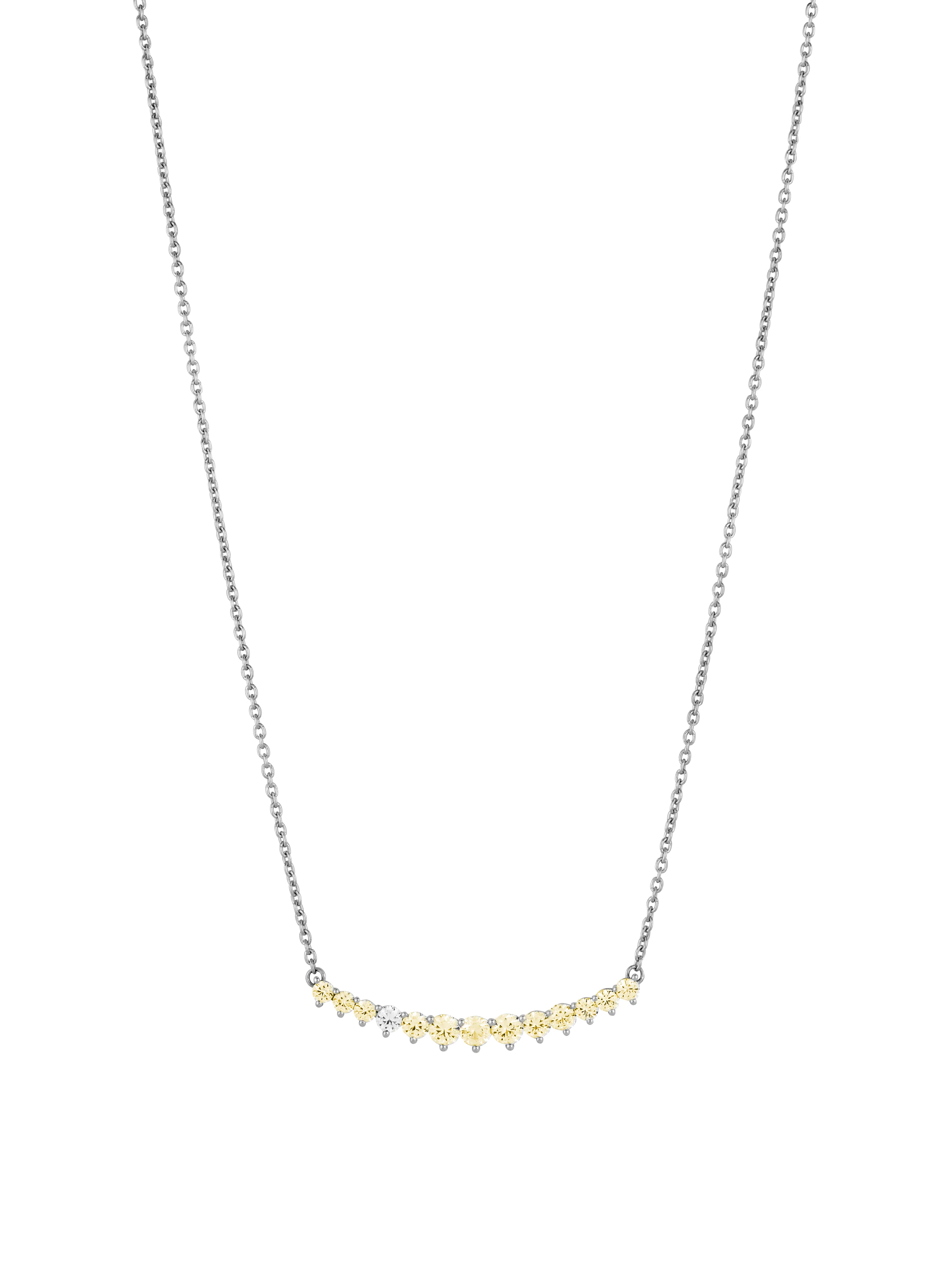 Dorsey - CURVE NECKLACE IN LAB YELLOW SAPPHIRE WITH LAB DIAMOND