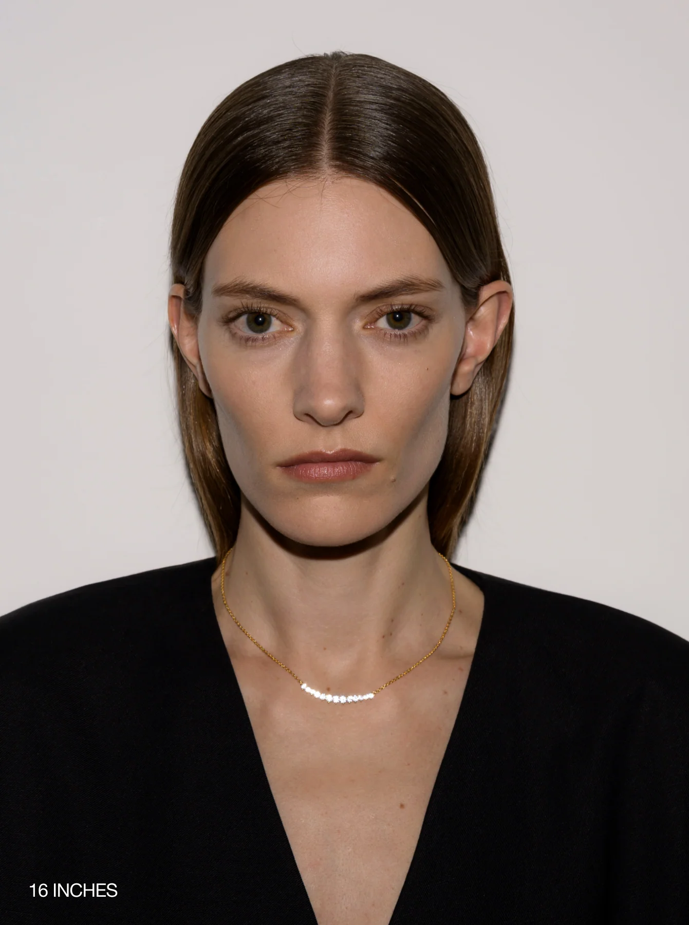 Dorsey - CURVE NECKLACE IN LAB YELLOW SAPPHIRE WITH LAB DIAMOND - Image 3