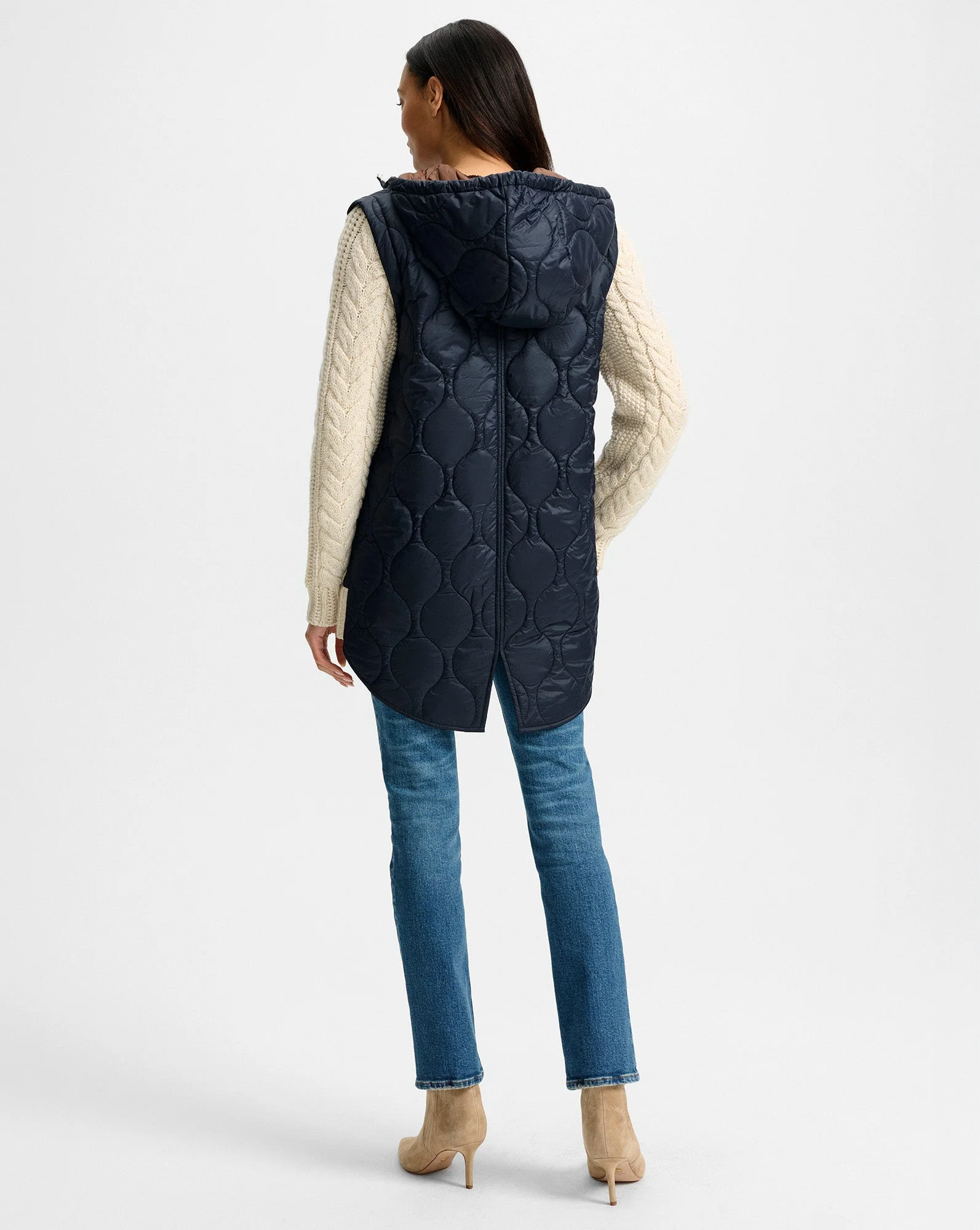 Veronica Beard - Barrows Knit - Sleeve Quilted Jacket - Image 4