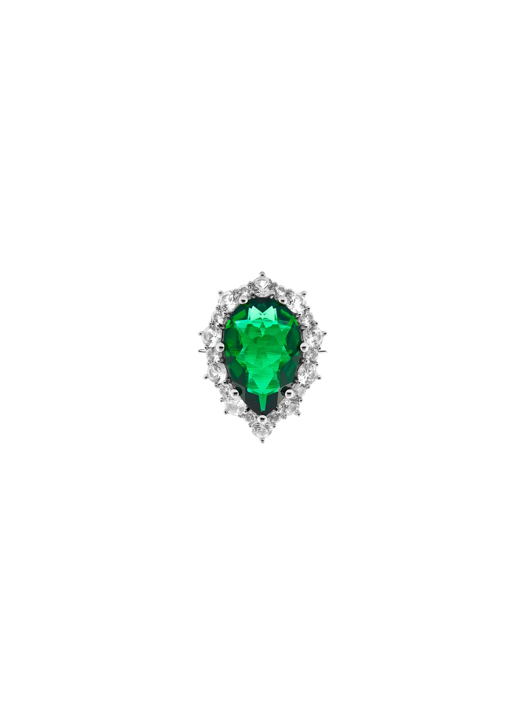 Dorsey - BARTLETT, LAB EMERALD RING, SILVER