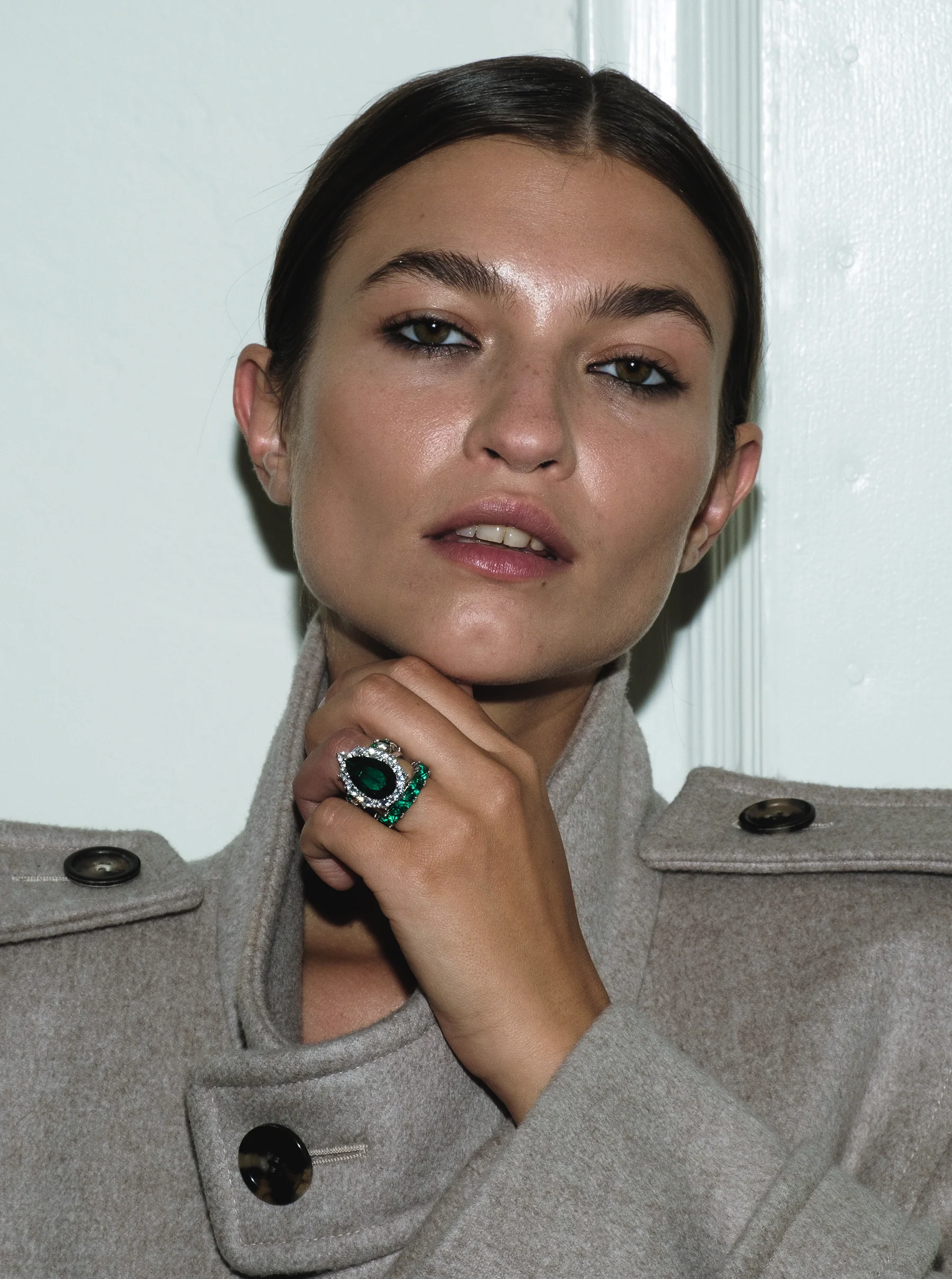 Dorsey - BARTLETT, LAB EMERALD RING, SILVER - Image 6