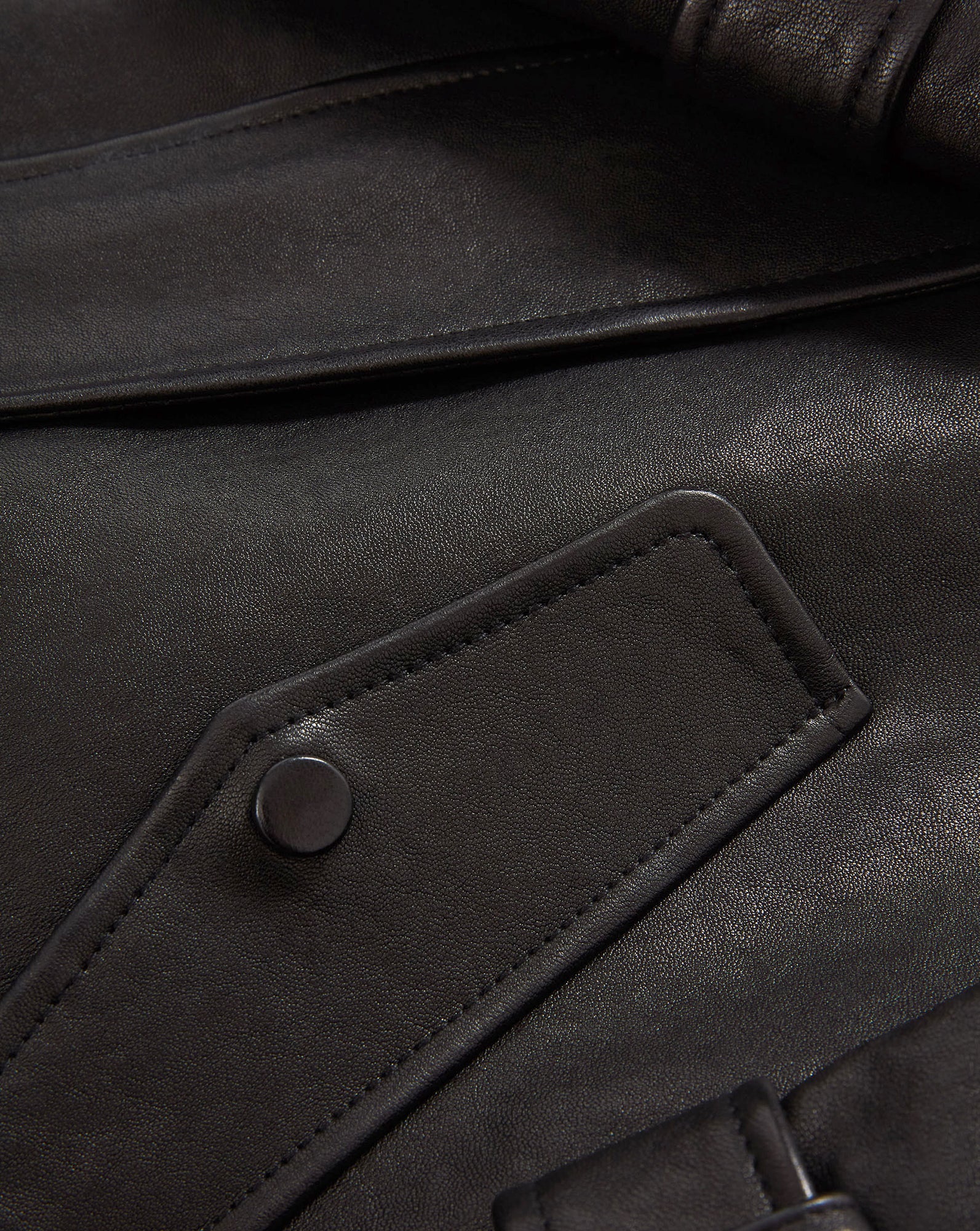 Veronica Beard - Bateman Cropped Leather Jacket - Image 3