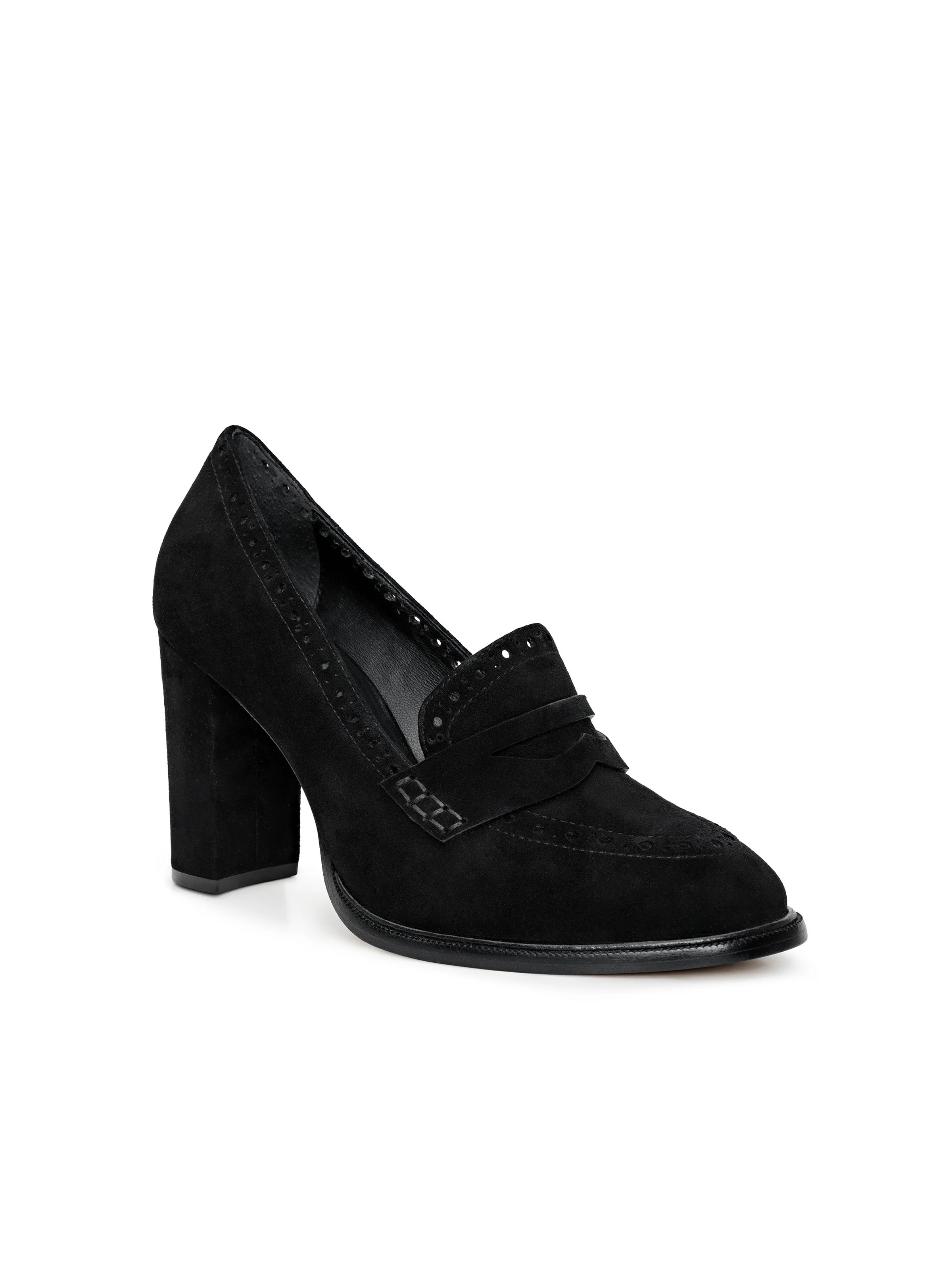 L'AGENCE - Bea Brogue Block - Heel Loafer - Image 7