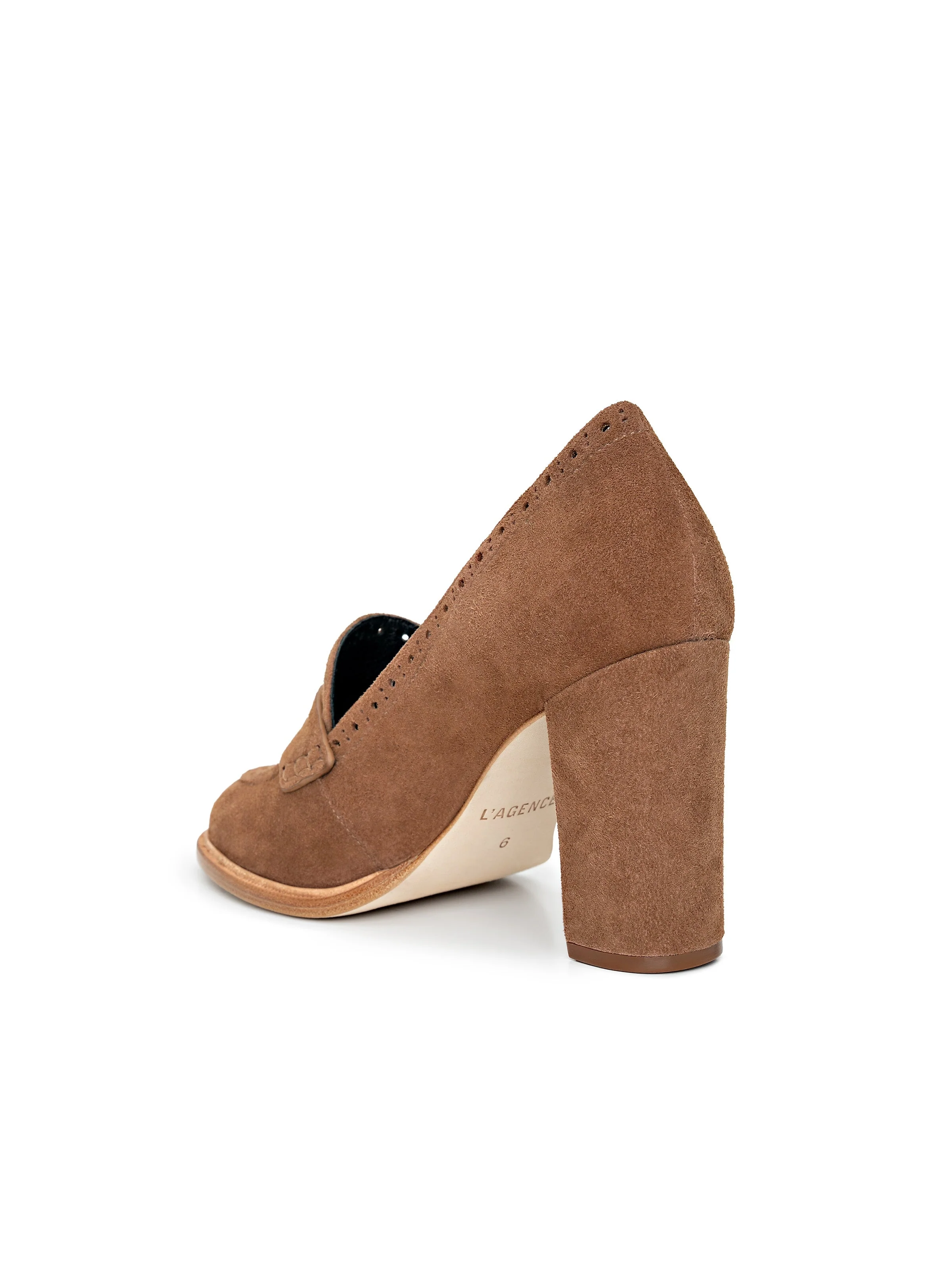 L'AGENCE - Bea Brogue Block - Heel Loafer - Image 4