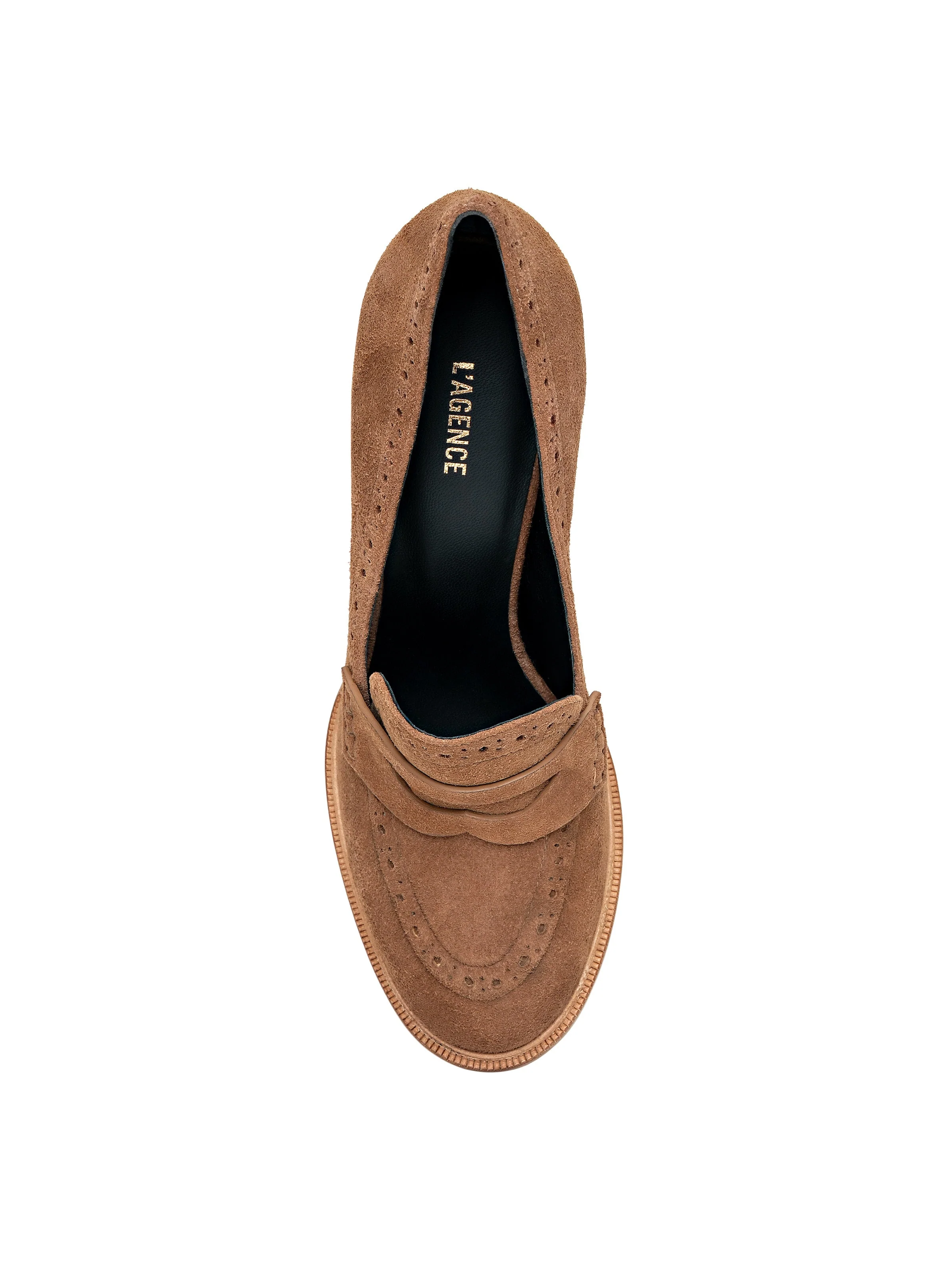 L'AGENCE - Bea Brogue Block - Heel Loafer - Image 5