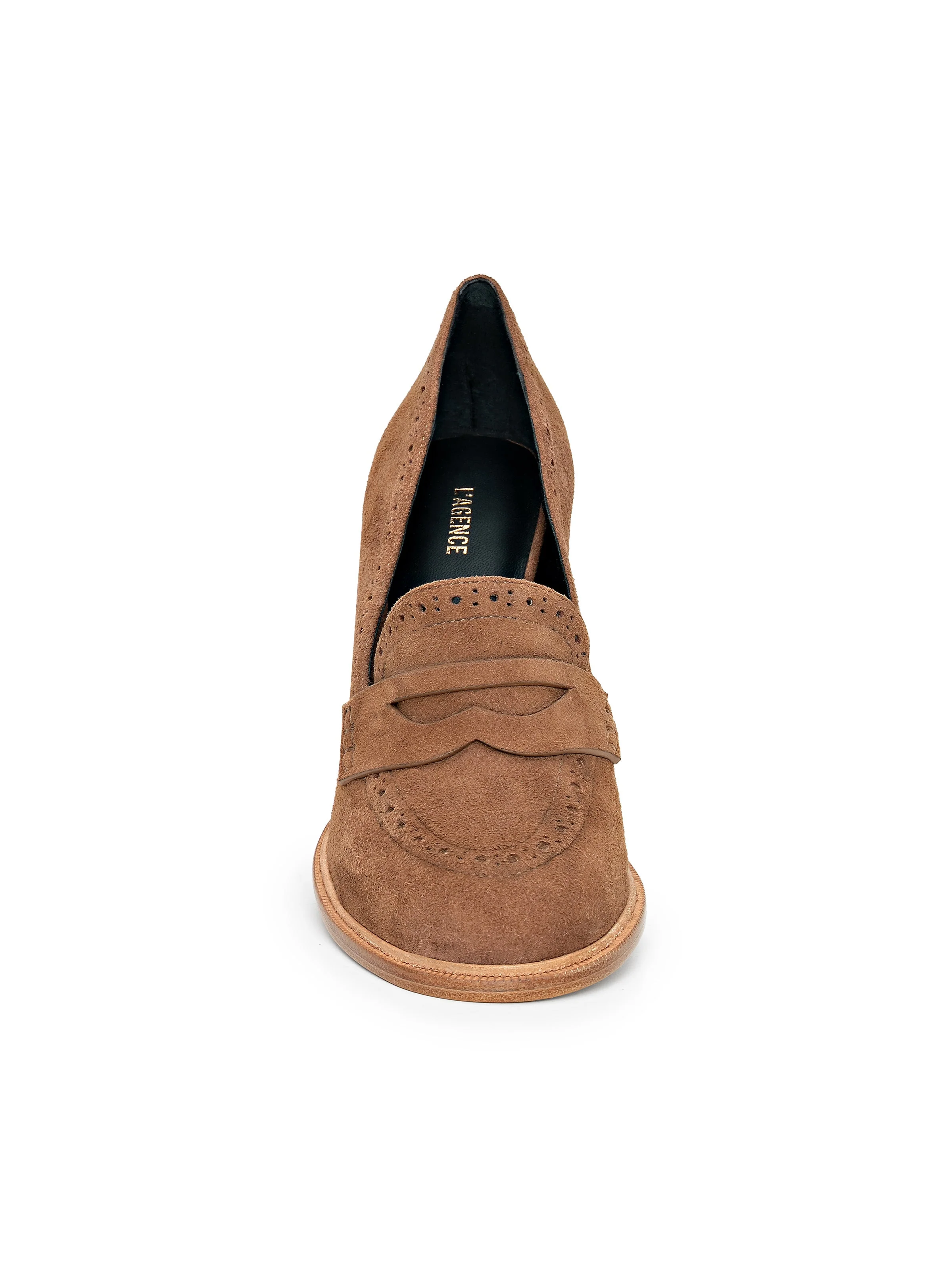 L'AGENCE - Bea Brogue Block - Heel Loafer - Image 8