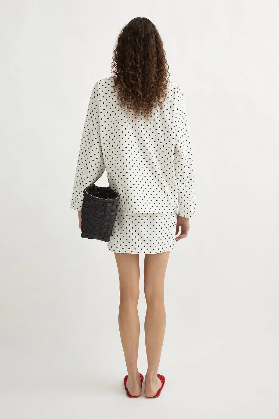 Posse - BEA SKIRT - CREAM BLACK POLKA DOT - Image 4