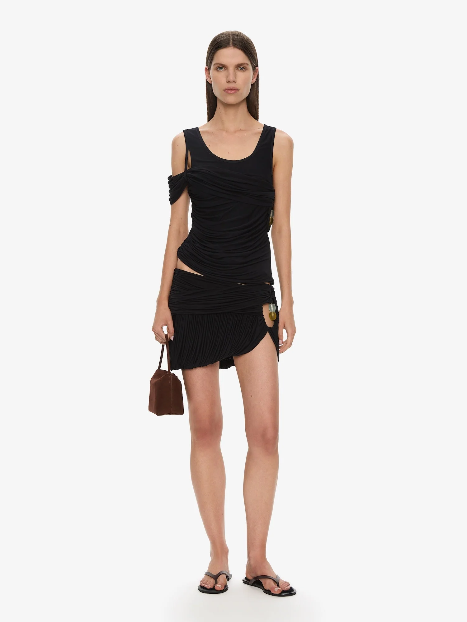 Christopher Esber - Beach Glass Bubble Mini Skirt