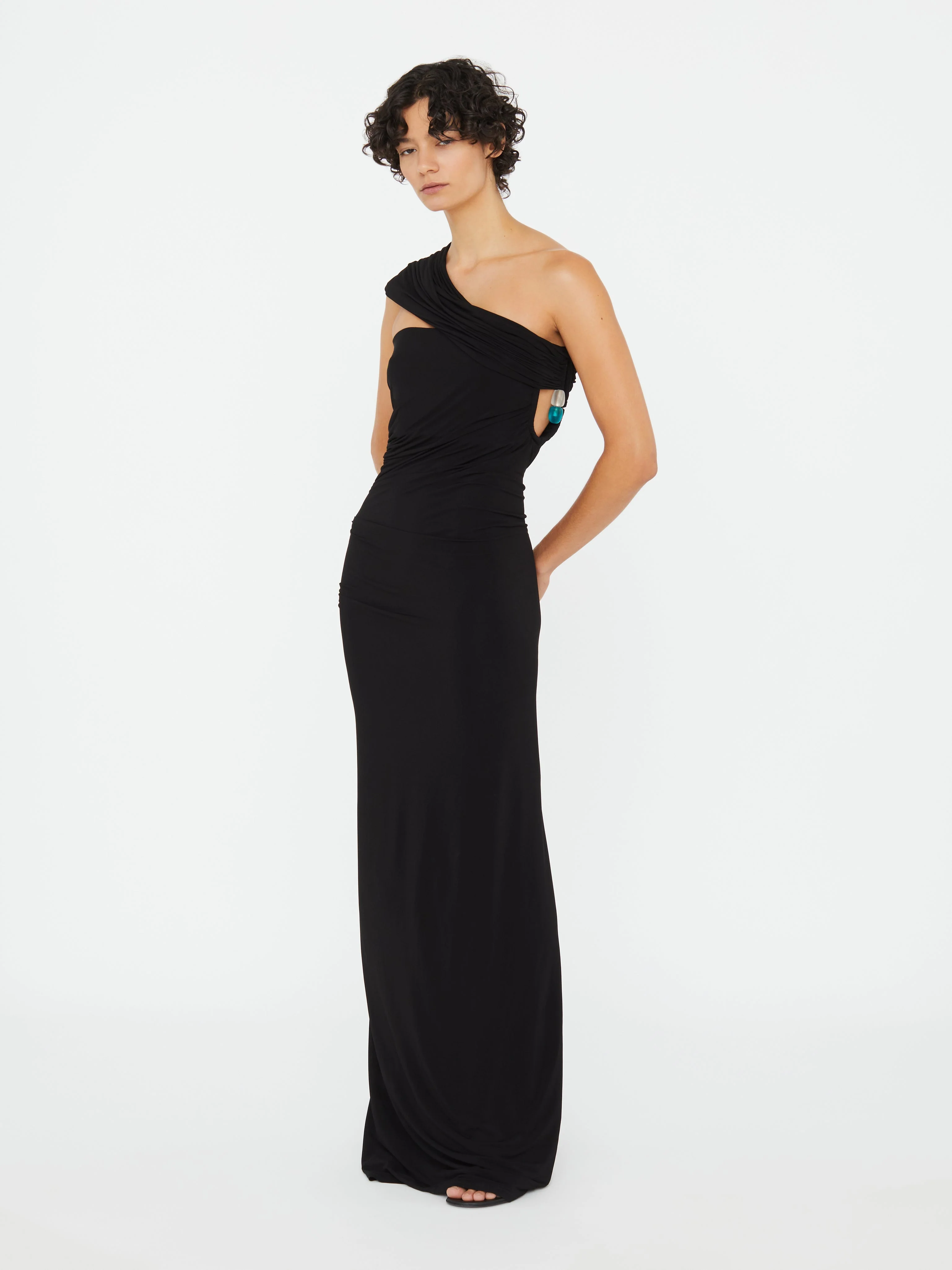 Christopher Esber - Beach Glass Draped Jersey Strapless Dress