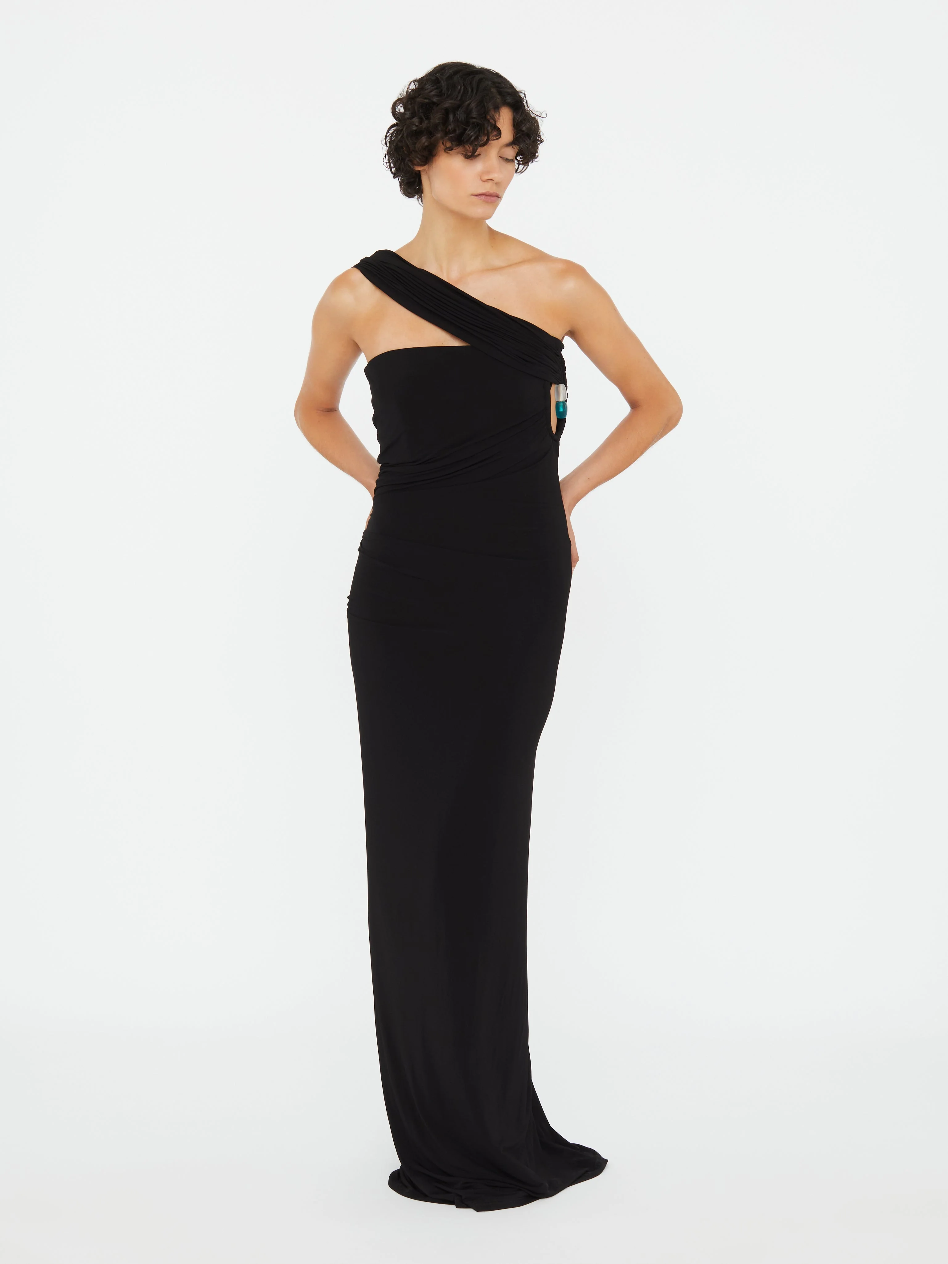 Christopher Esber - Beach Glass Draped Jersey Strapless Dress - Image 6