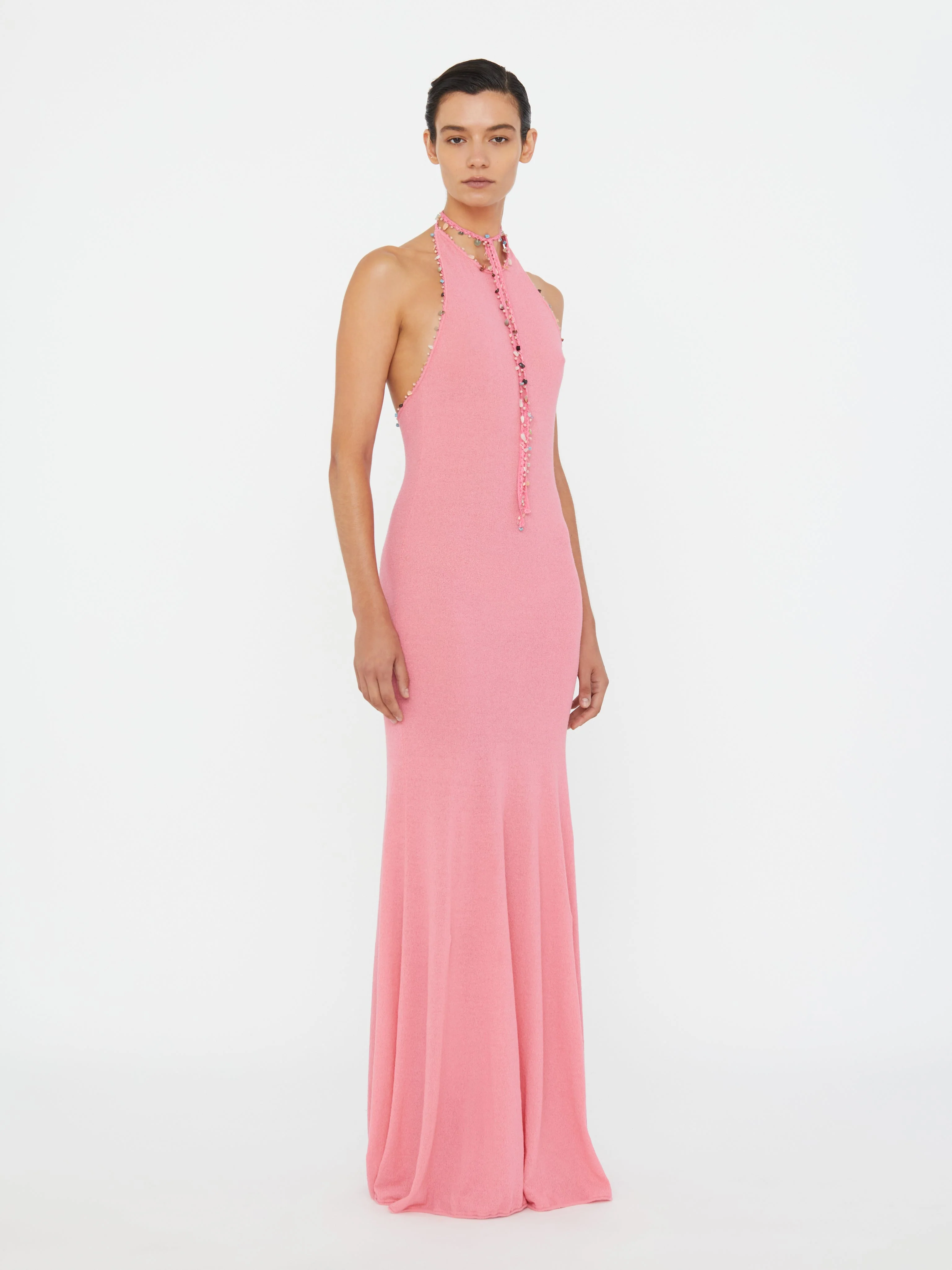 Christopher Esber - Beach Quartz Halter Dress - Image 4