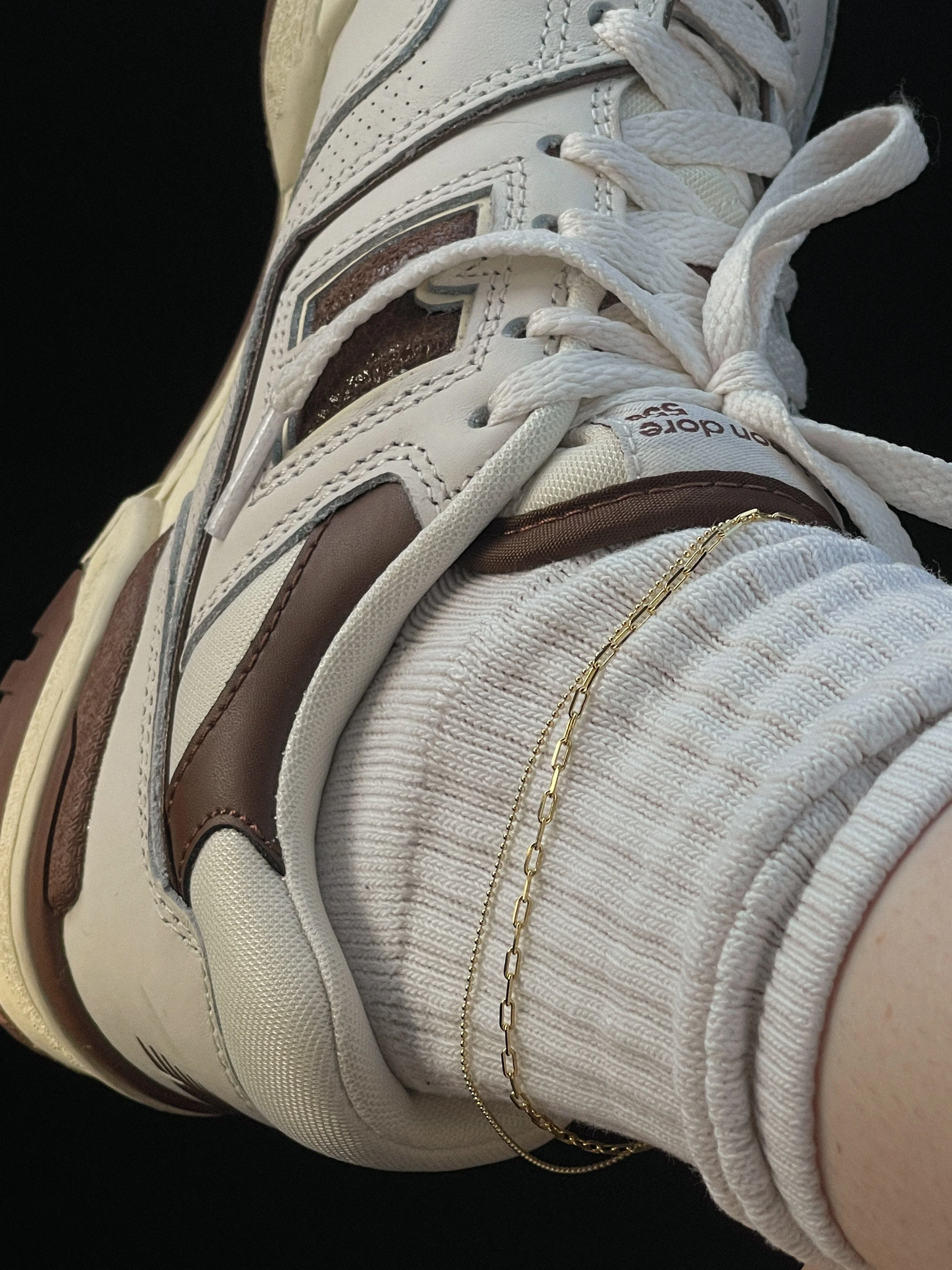 Kinn - Beaded Chain Anklet - Image 3
