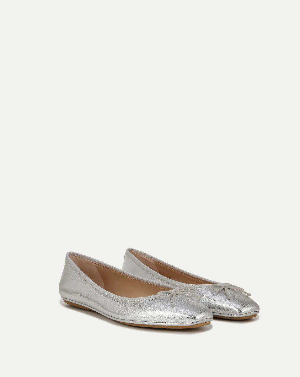 Veronica Beard - Beatrix Metallic Ballet Flat - Image 2