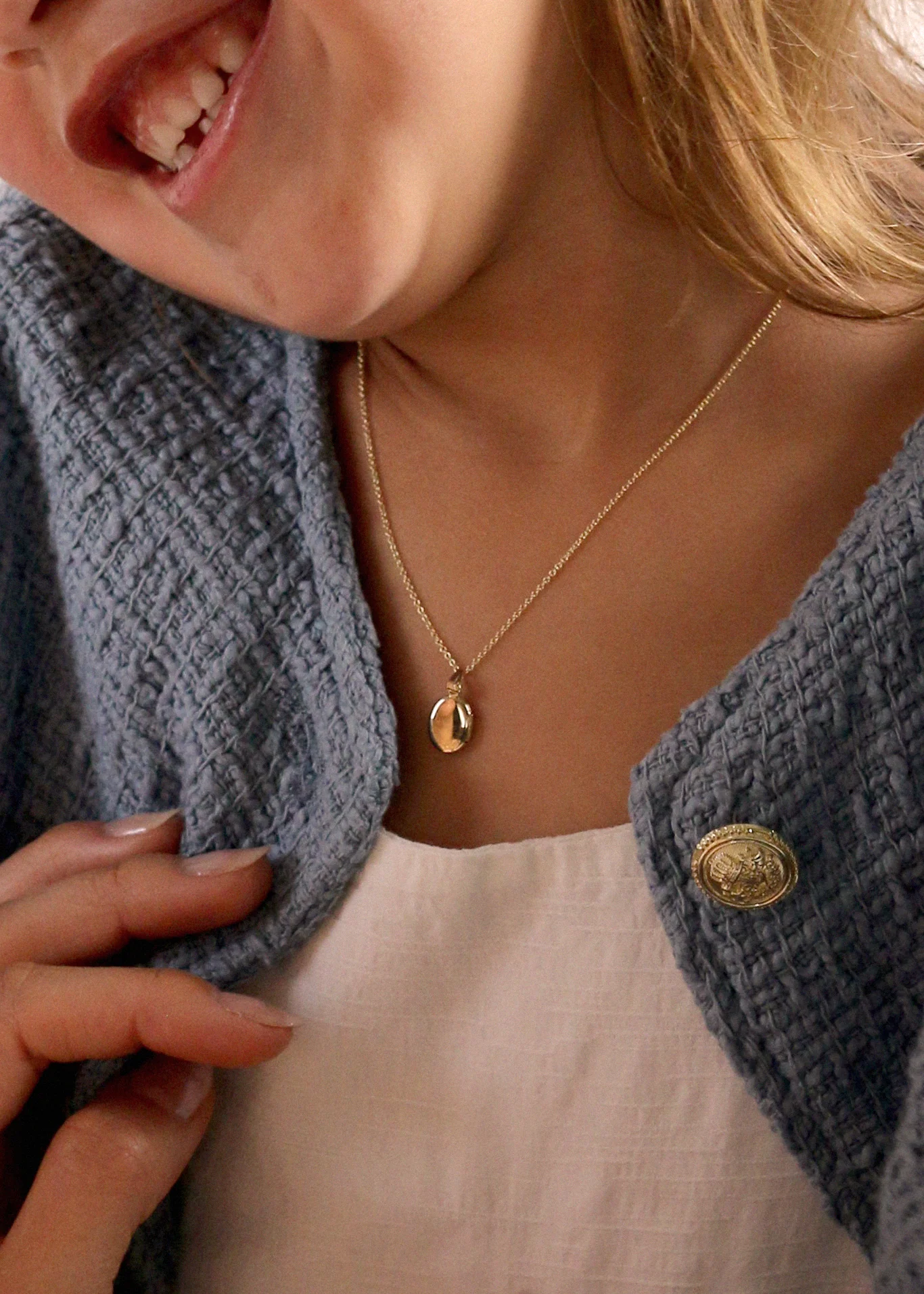 Kinn - Bébé Maison Oval Locket - Image 2