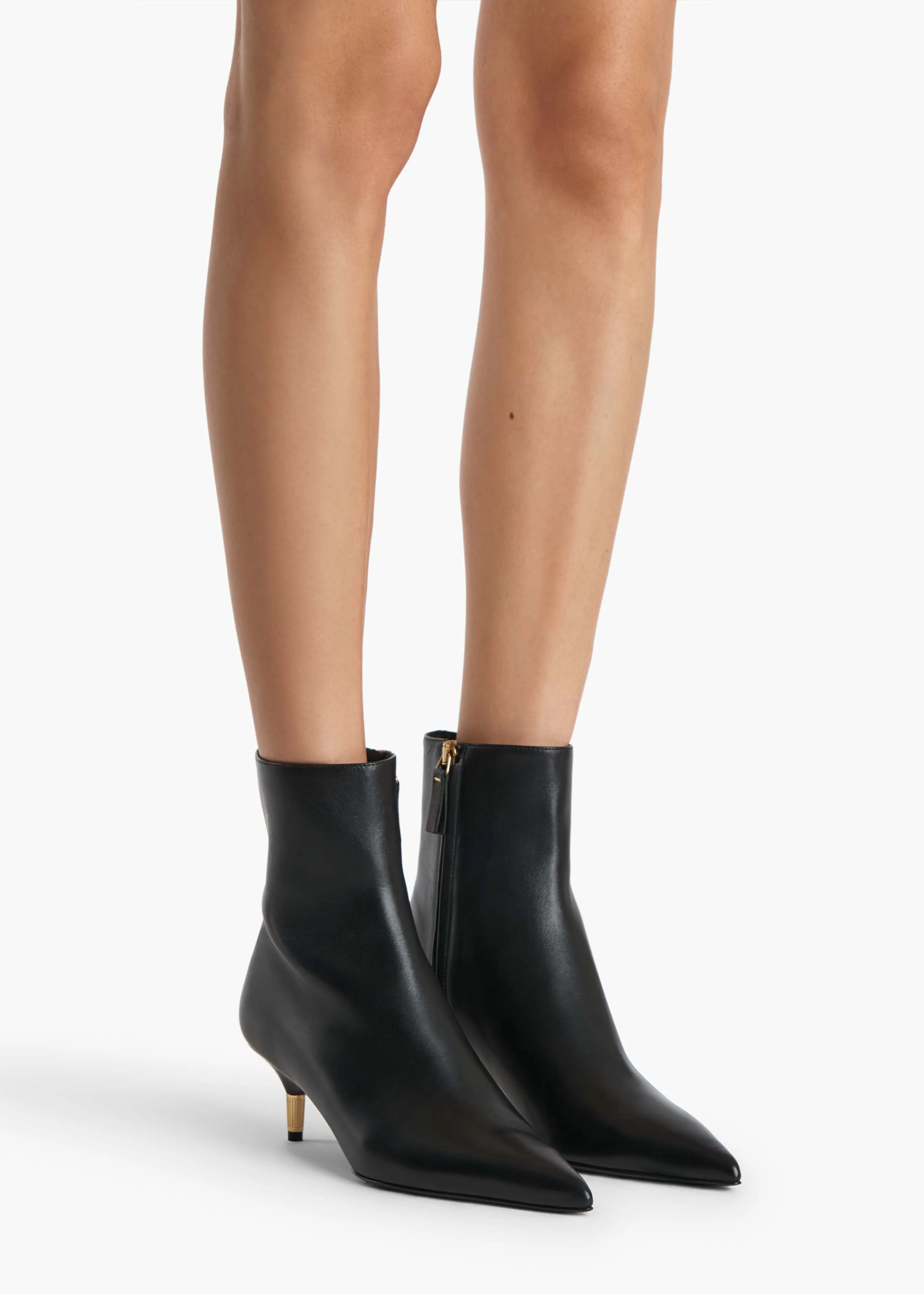 Khaite - Bella Ankle Boot in Black Leather - Image 11