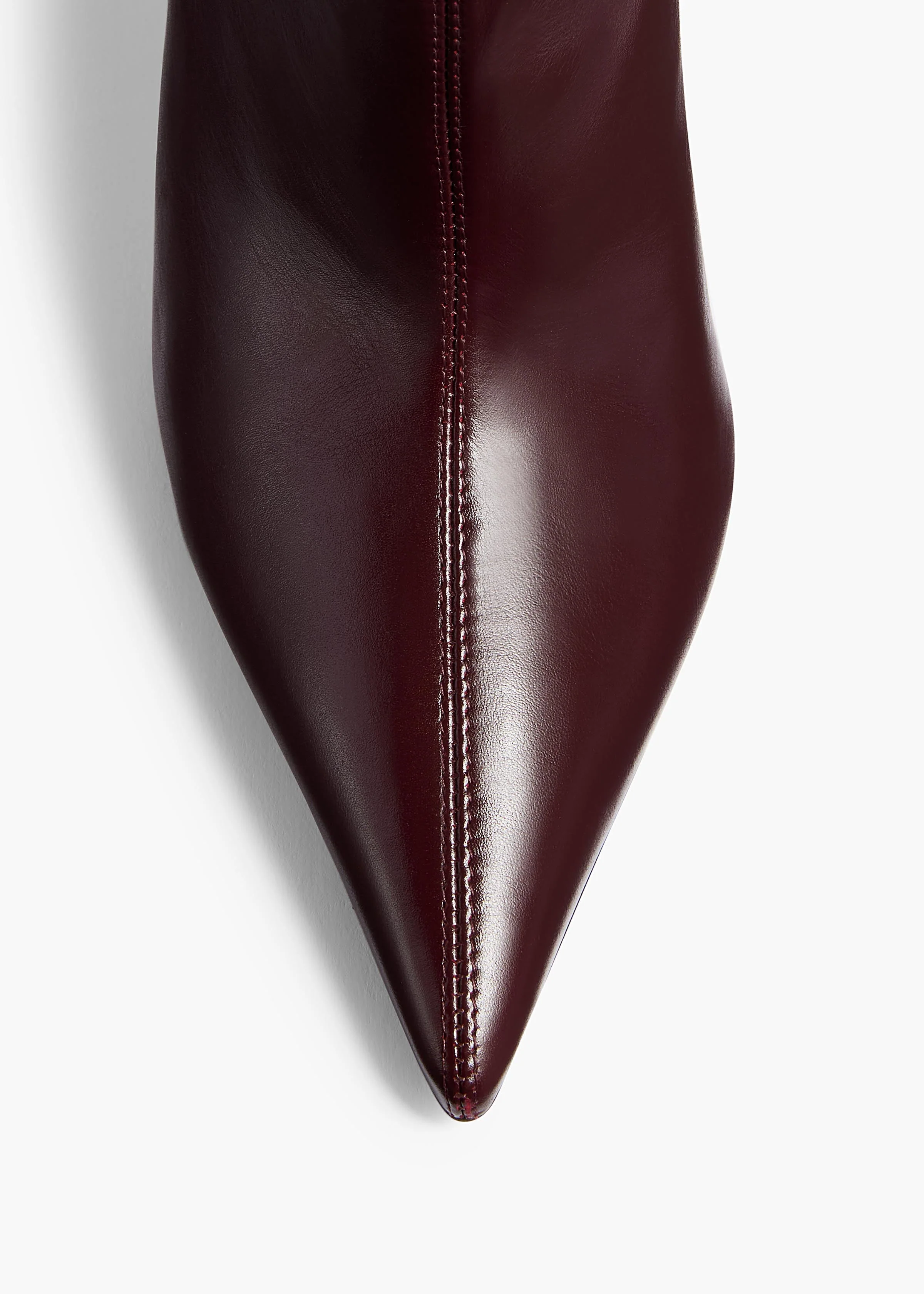 Khaite - Bella Knee - High Boot in Bordeaux Vintage Calf - Image 4