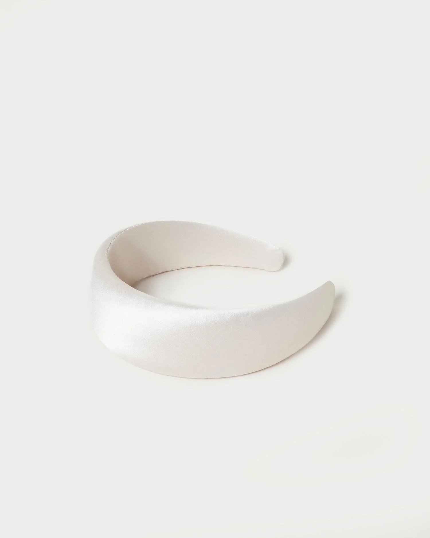 Loeffler Randall - Bellamy Cream Satin Headband - Image 2
