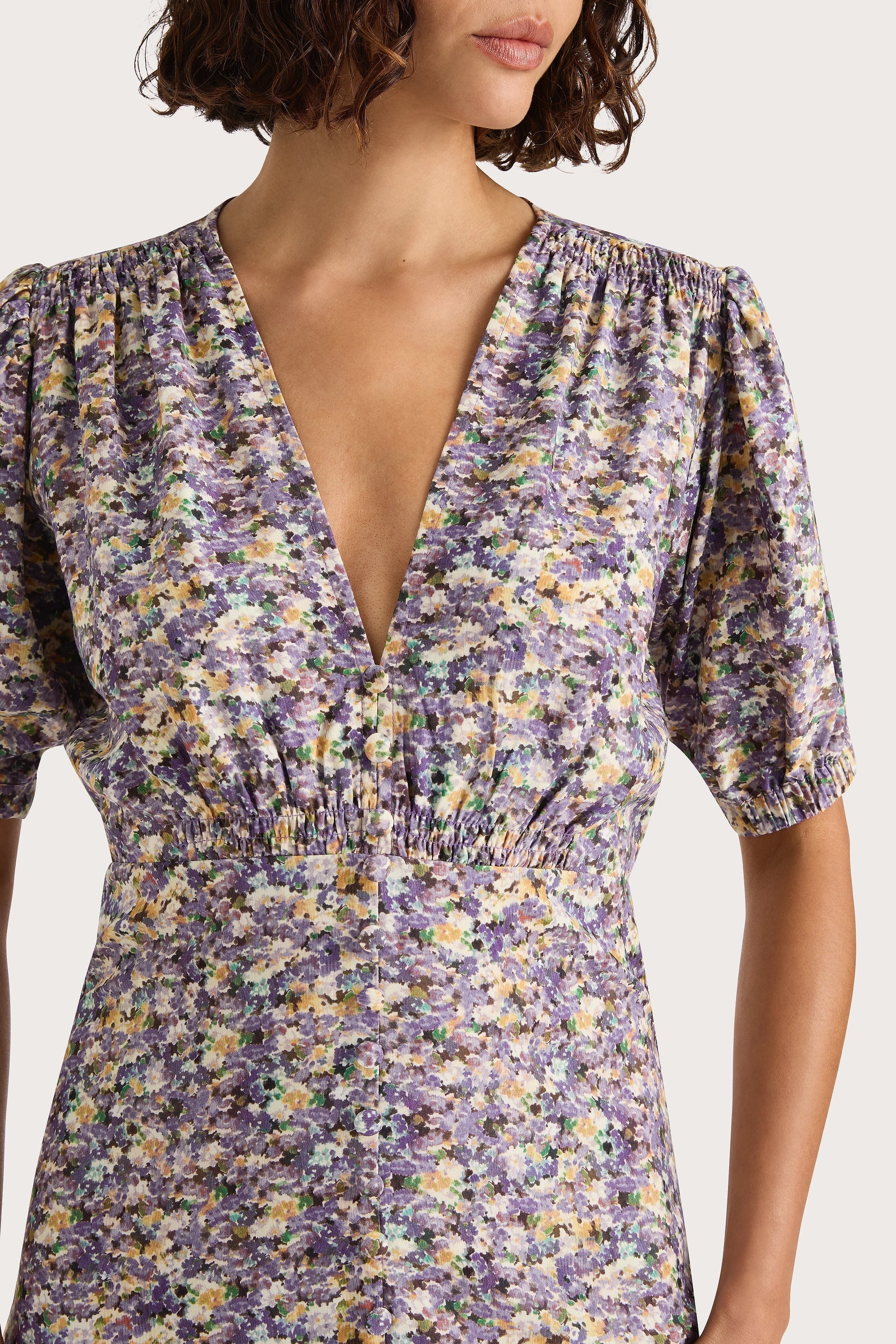 Faithfull - Bellavista Midi Dress Valerie Floral Purple - Final Sale - Image 4