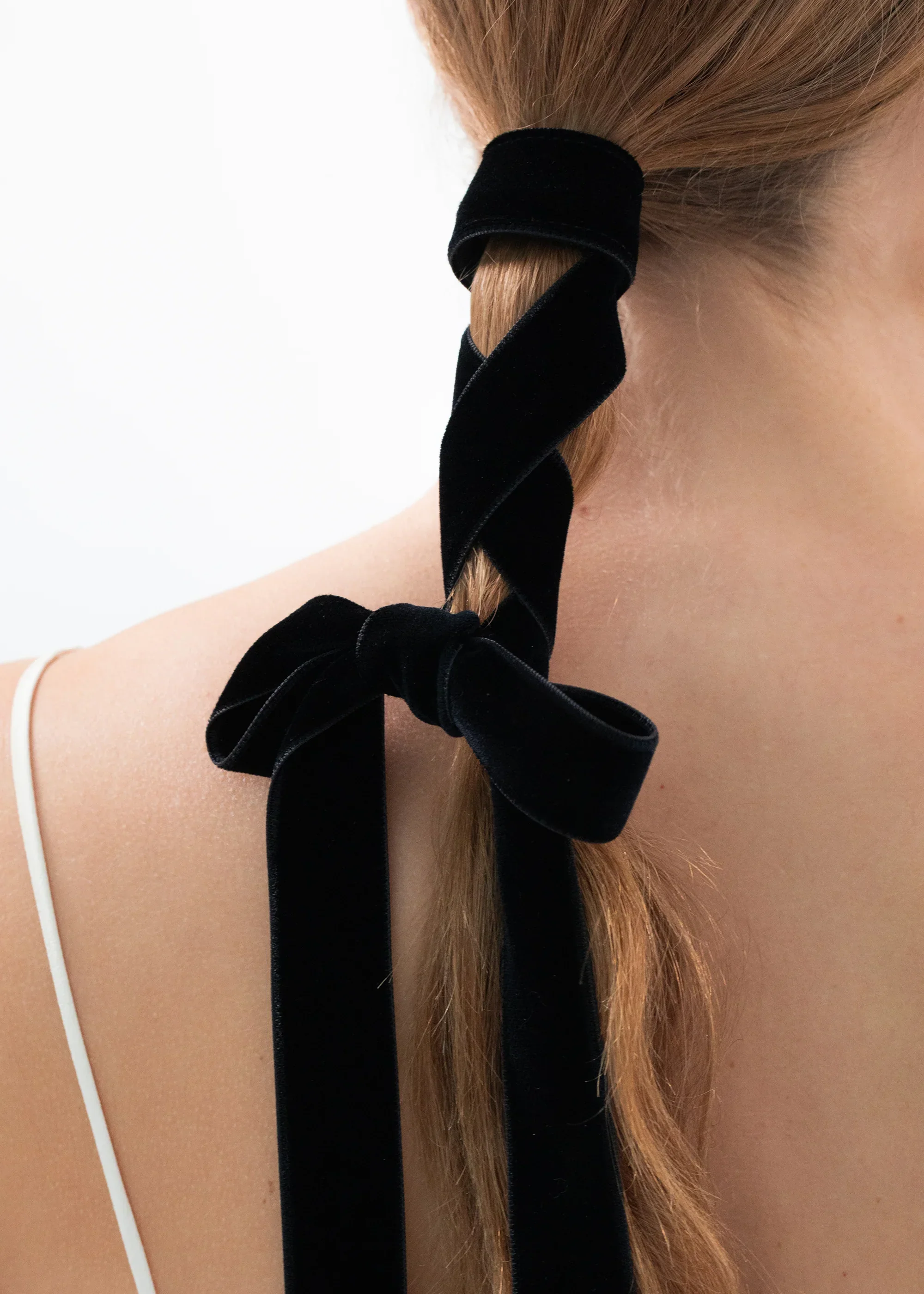 Jennifer Behr - Belle Velvet Ribbon Ponywrap - Image 2