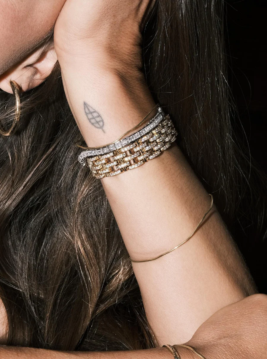 Dorsey - BENEDETTA BRACELET IN LAB WHITE SAPPHIRE - Image 4