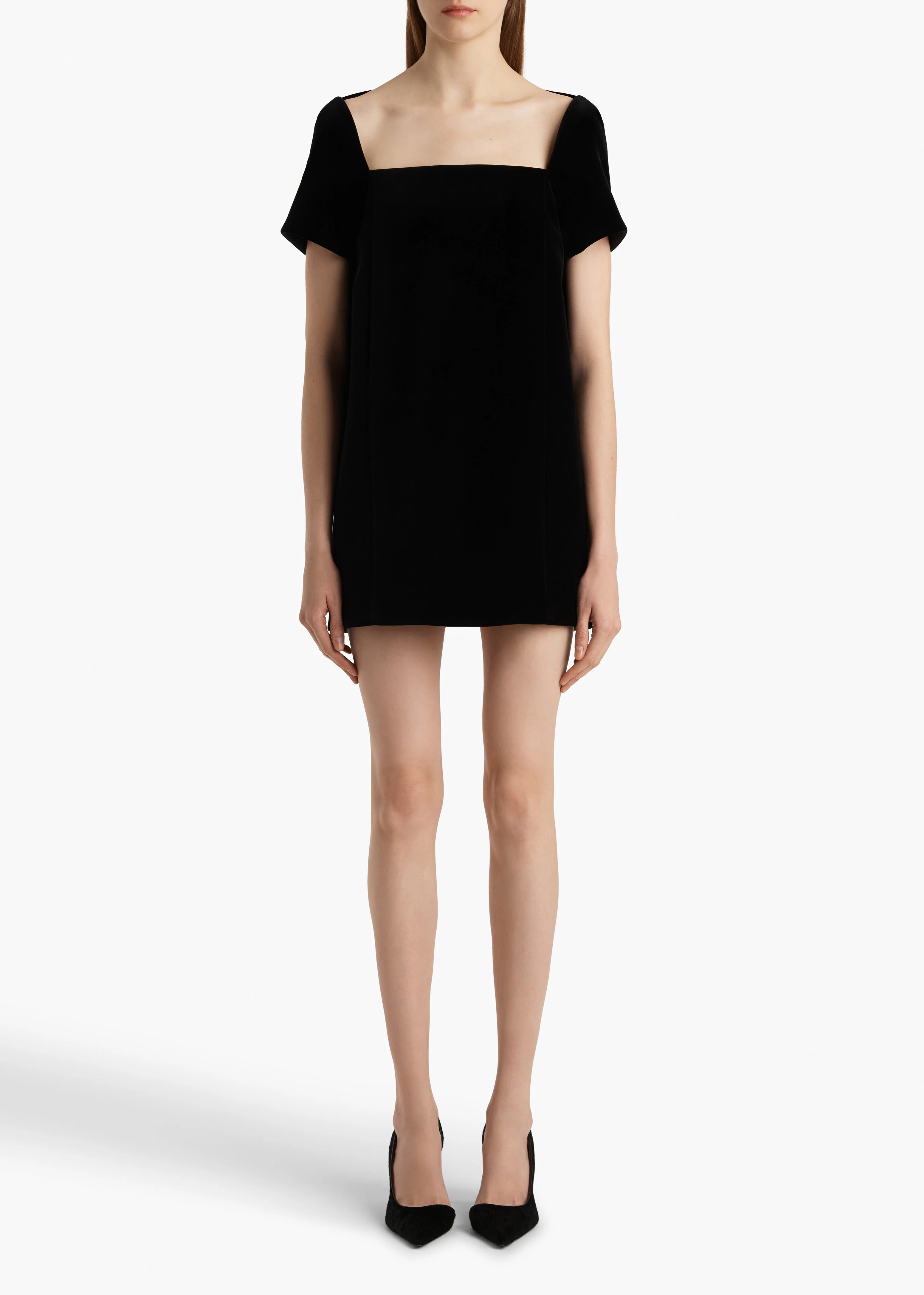 Khaite - Benji Dress in Black Velvet - Image 10